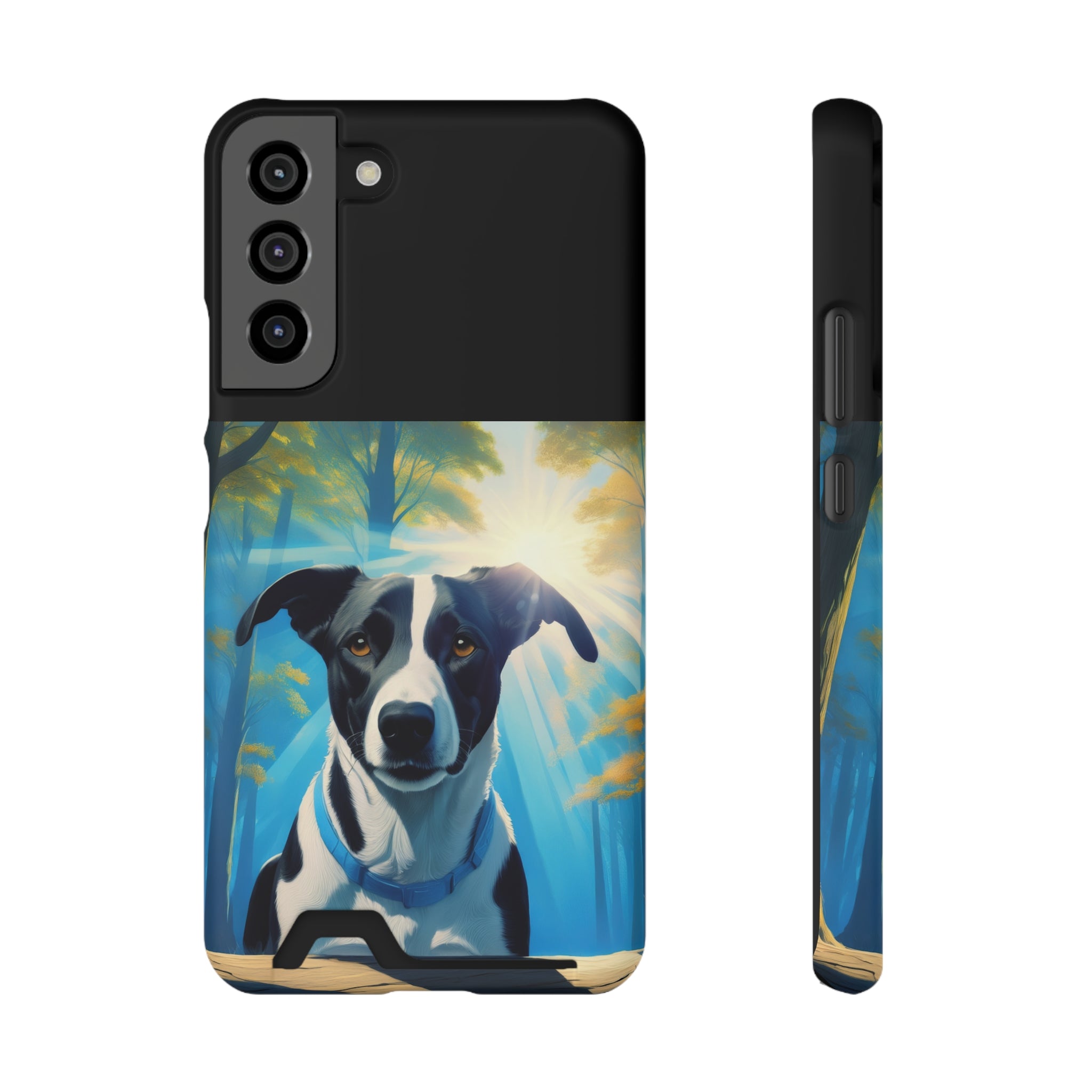 Coonhound Forest Phone Case with Card Holder