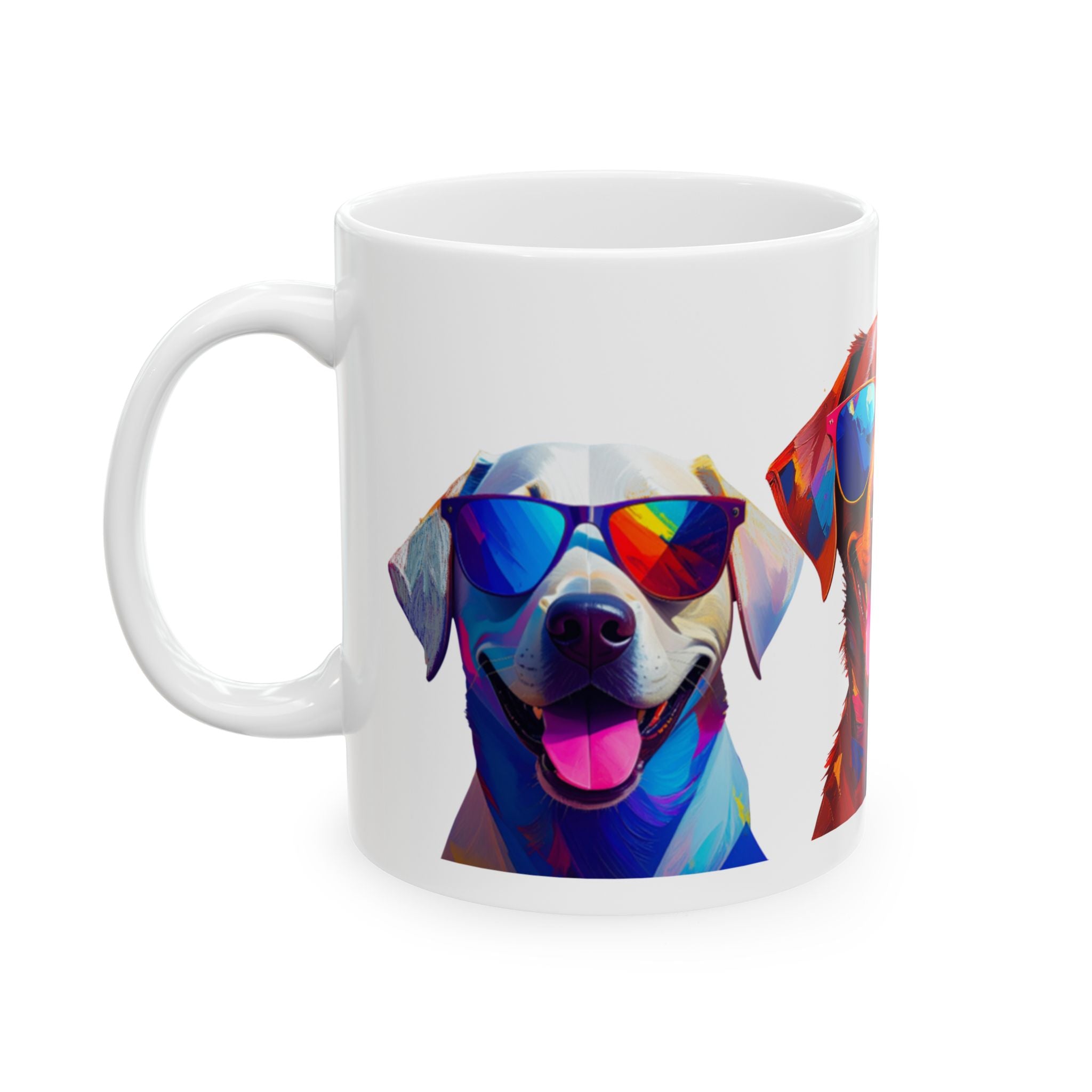 3 Labs Sunglasses Ceramic Mug, (11oz, 15oz)