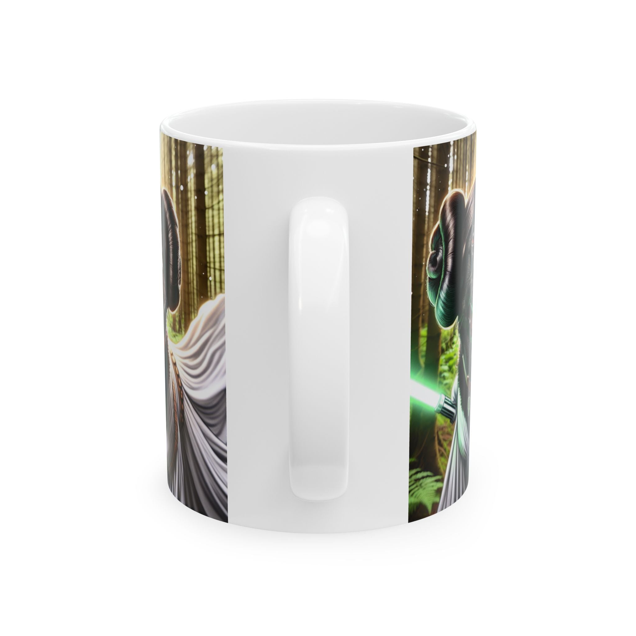 Black Lab Galaxy Princess Ceramic Mug, (11oz, 15oz)