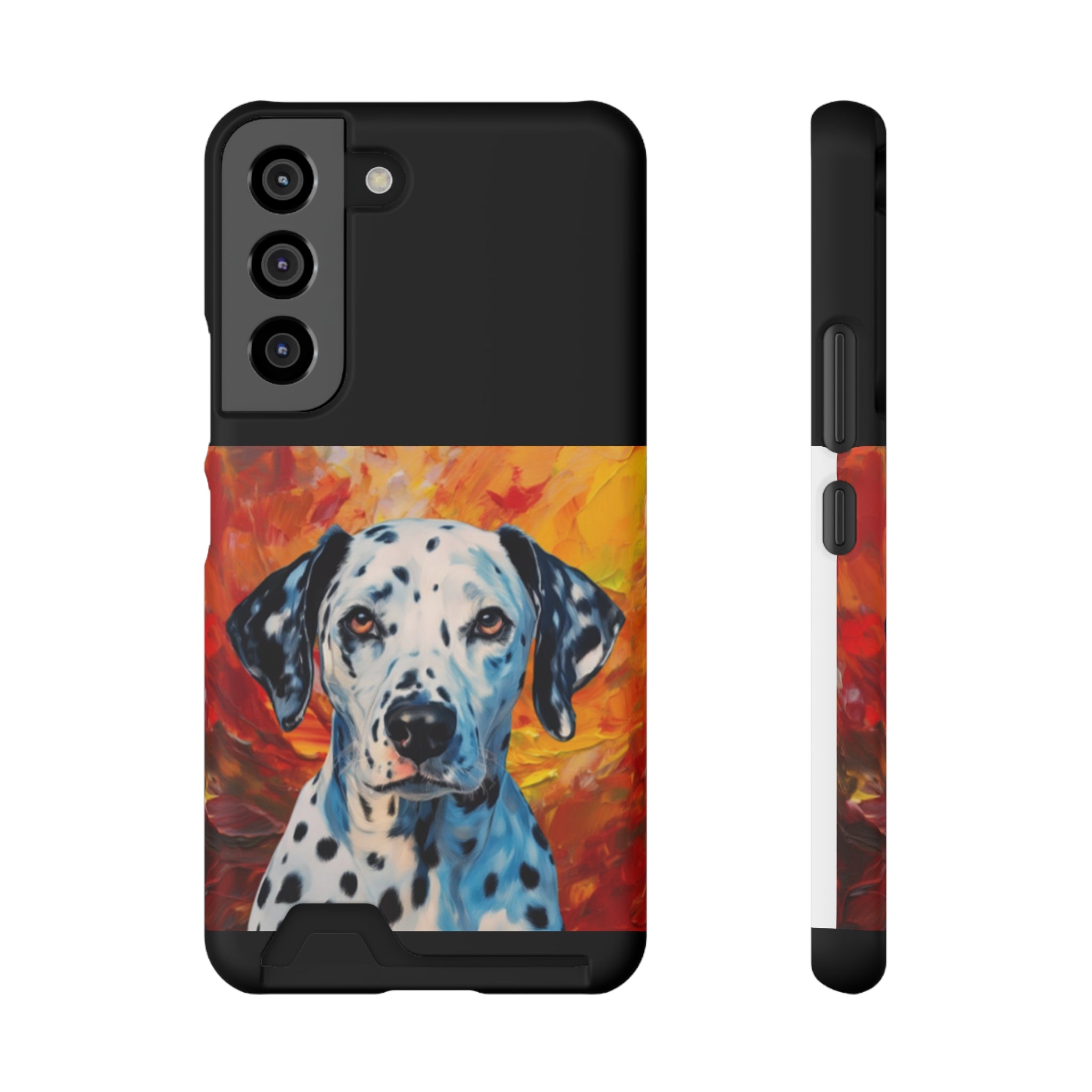 Dalmation Phone Case with Card Holder