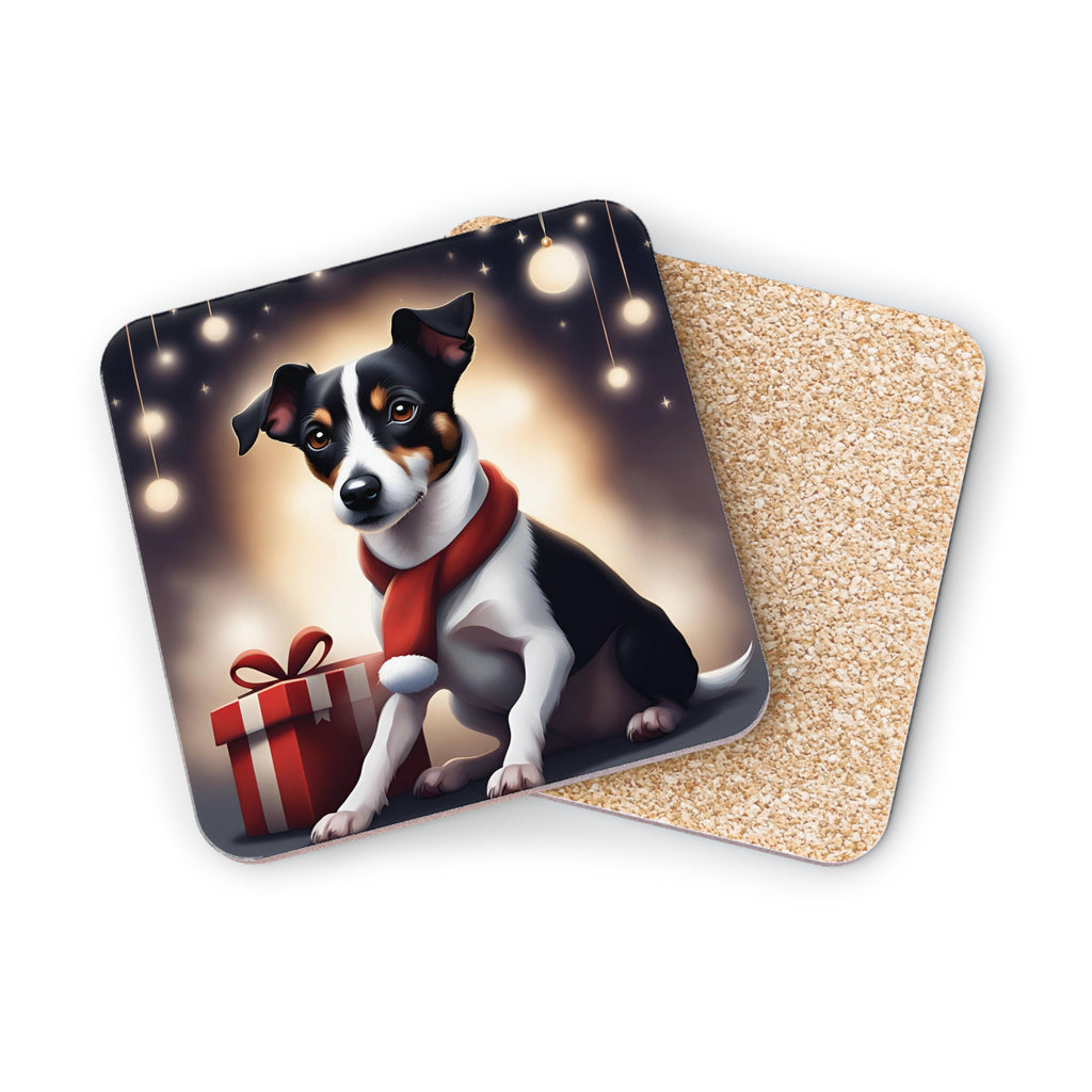 Jack Russel Holiday Coasters