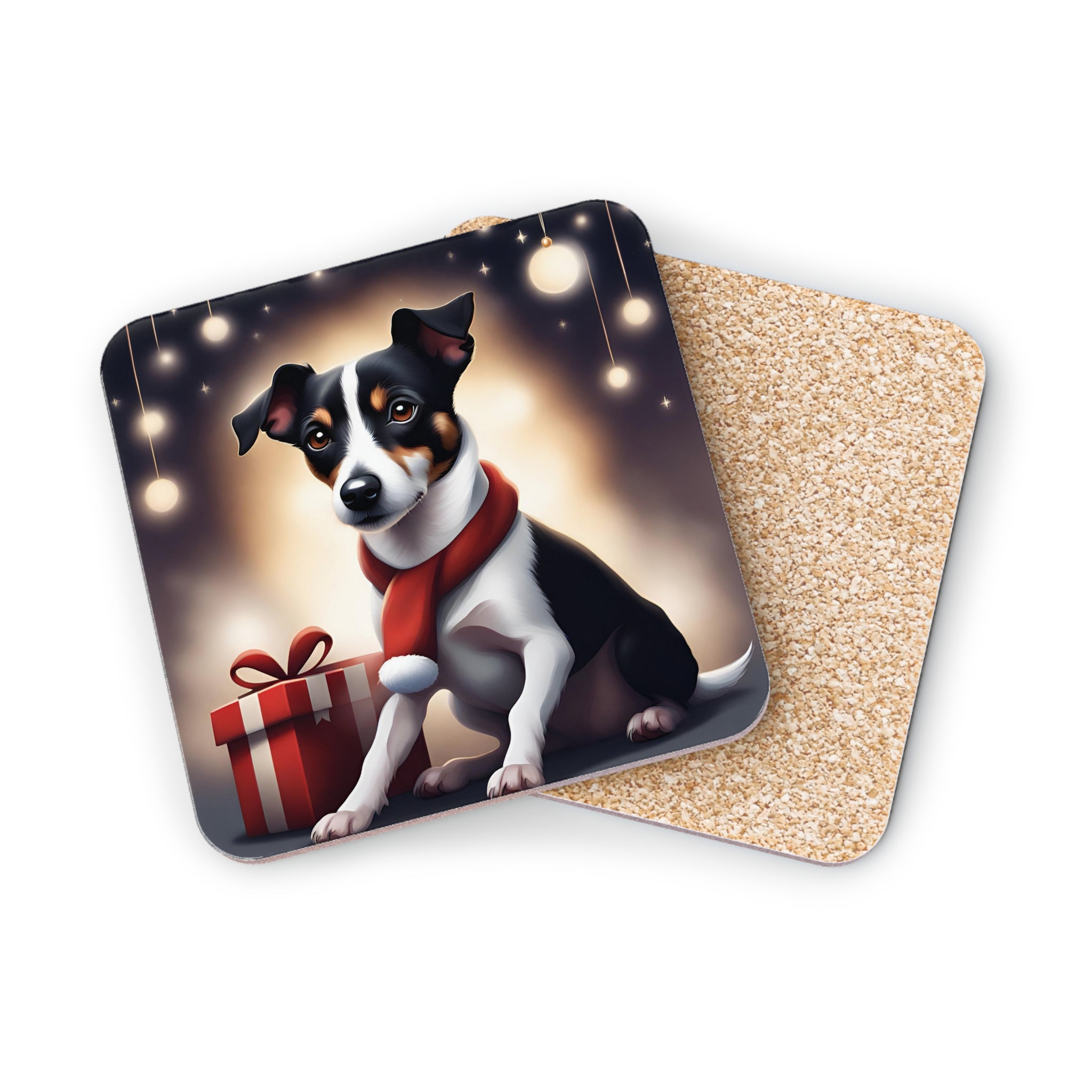 Jack Russel Holiday Coasters