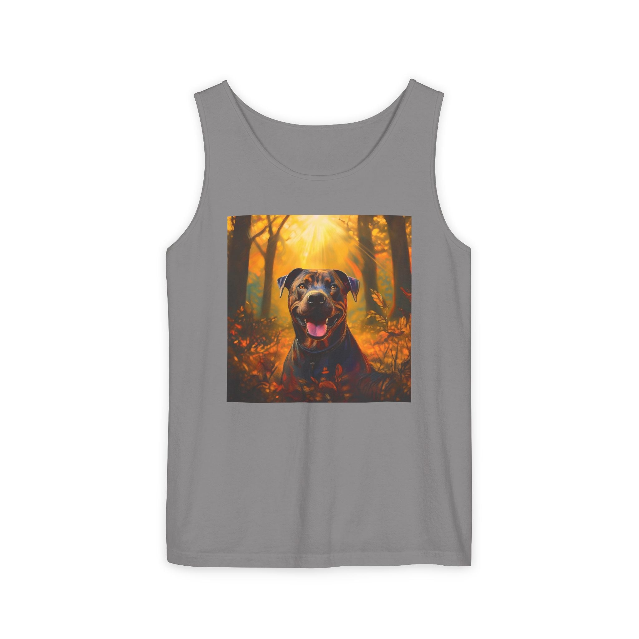 Pit Bull Brindle Autumn Unisex Tank Top