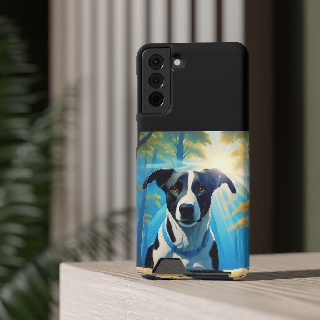 Coonhound Forest Phone Case with Card Holder