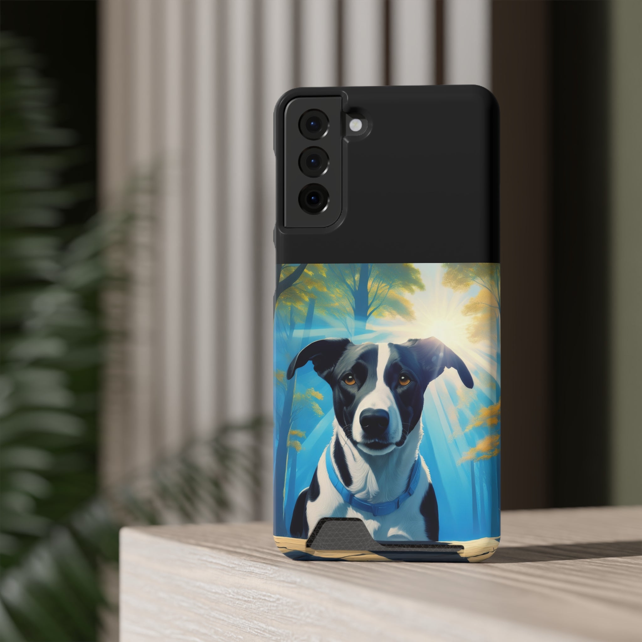 Coonhound Forest Phone Case with Card Holder