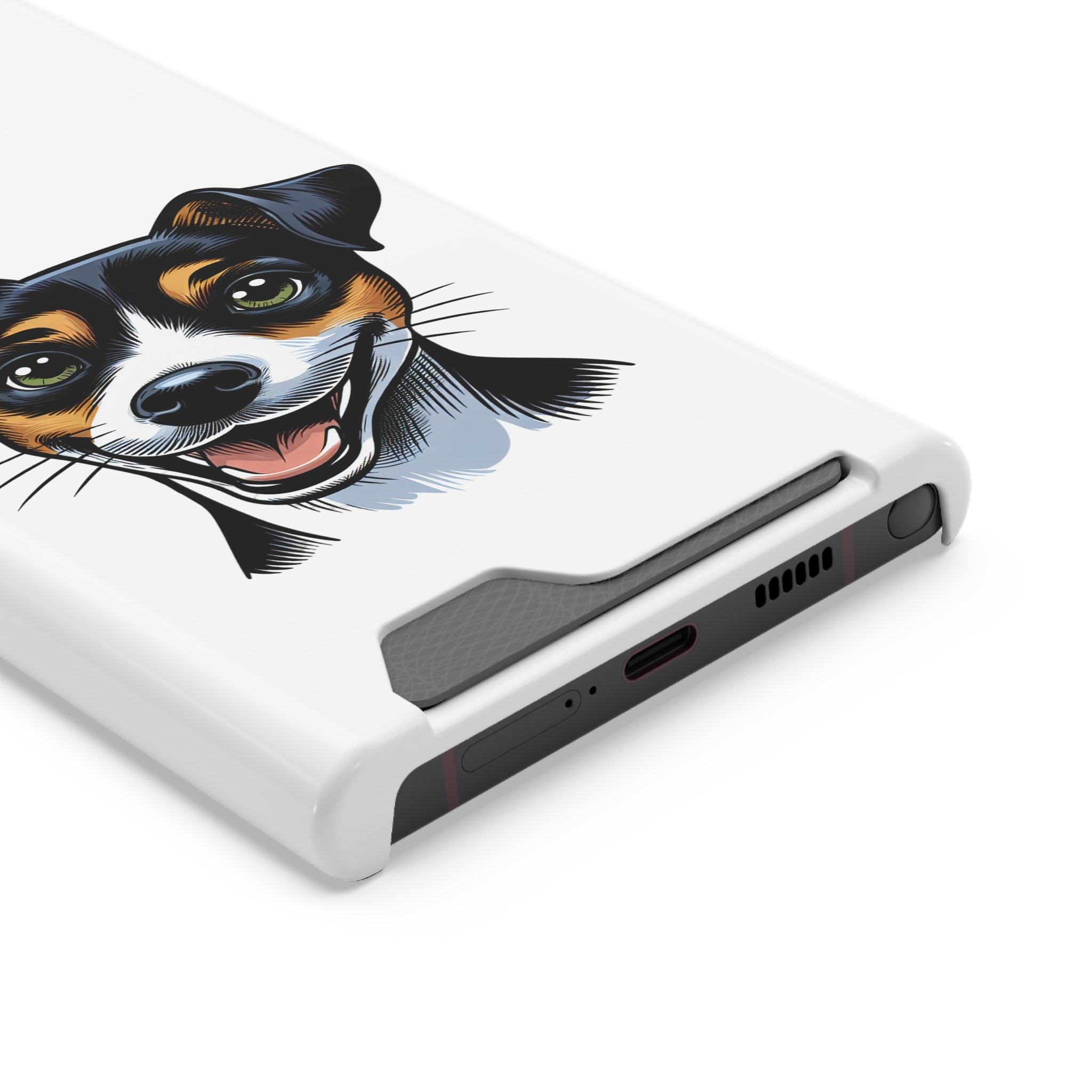 Jack Russel Phone Case with Card Holder