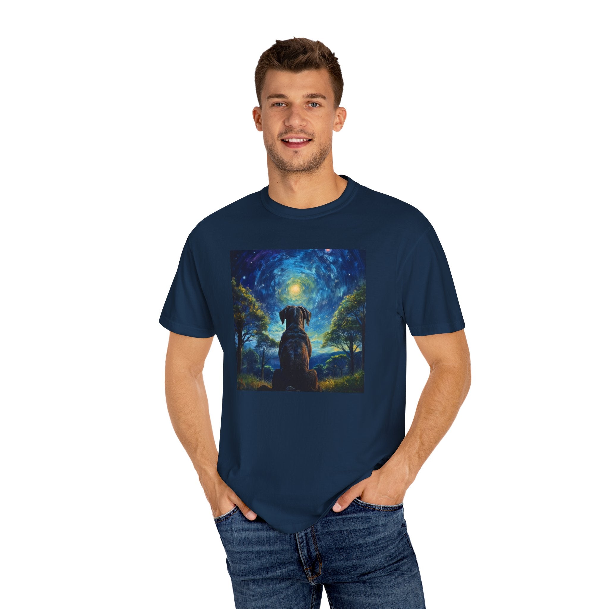 Moonlit Thoughts Unisex Garment-Dyed T-shirt