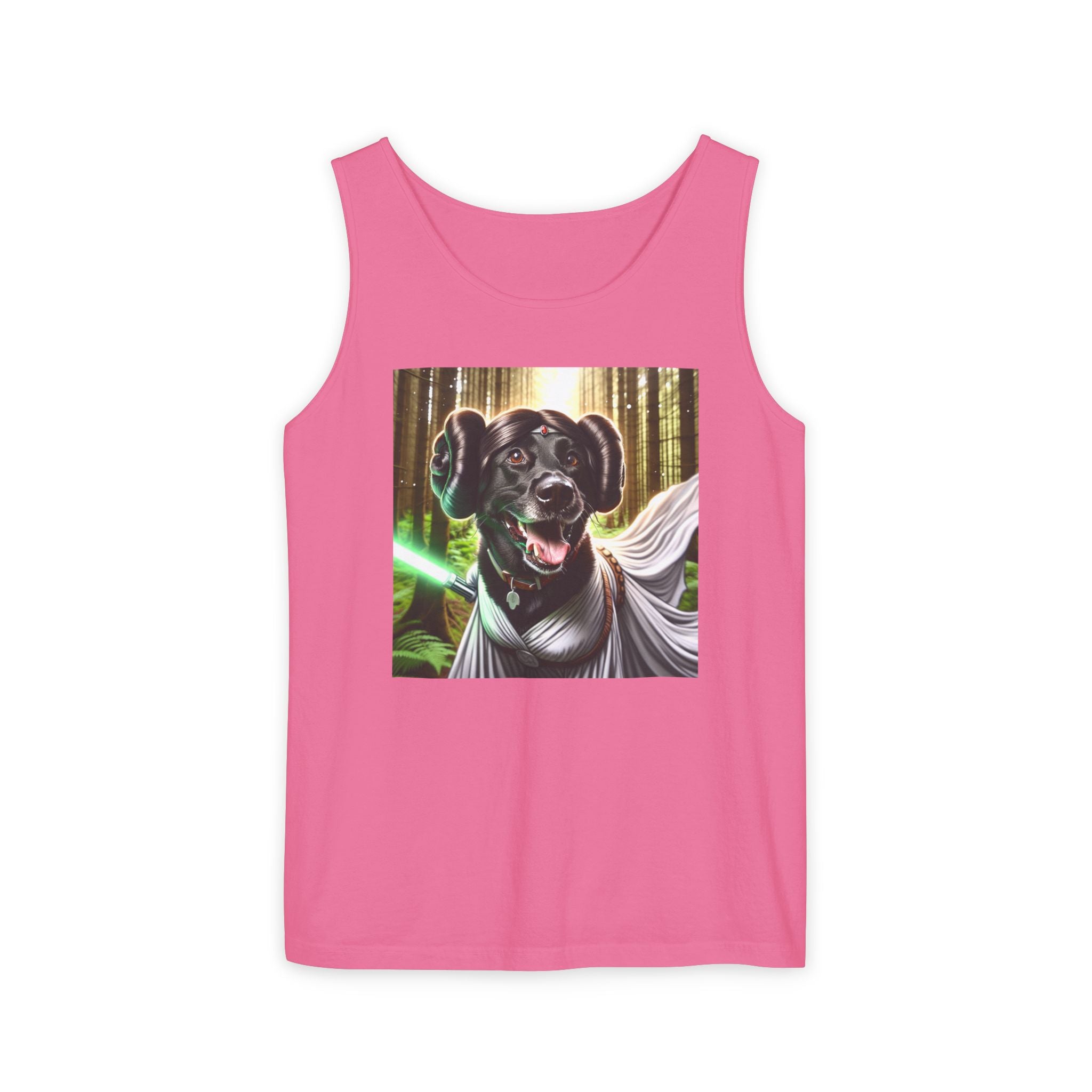 Black Lab Galaxy Princess Unisex Tank Top