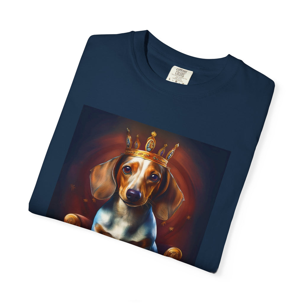 Dachshund Royal Unisex Garment-Dyed T-shirt