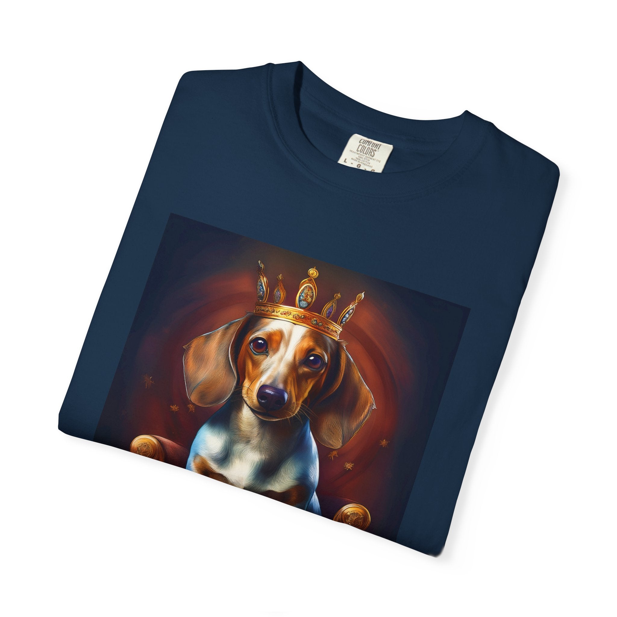 Dachshund Royal Unisex Garment-Dyed T-shirt