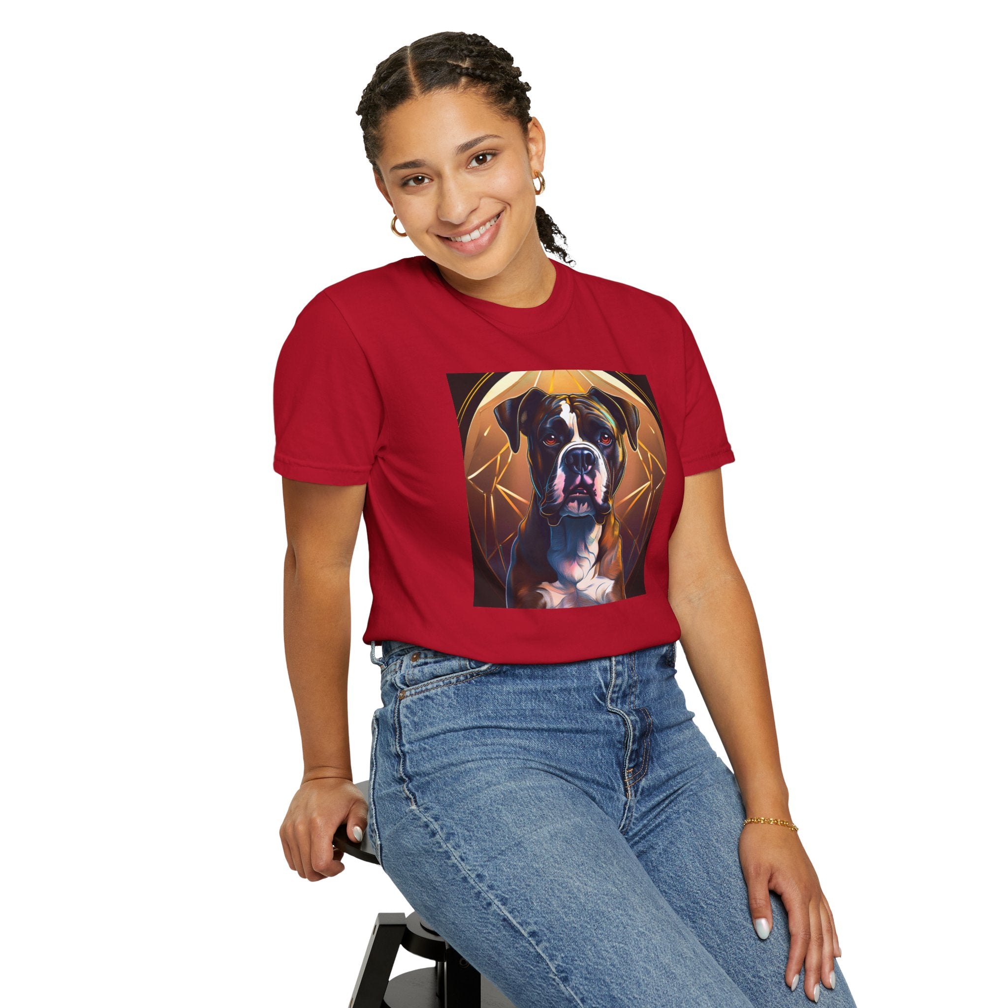 Brindle Gold Boxer Unisex Garment-Dyed T-shirt