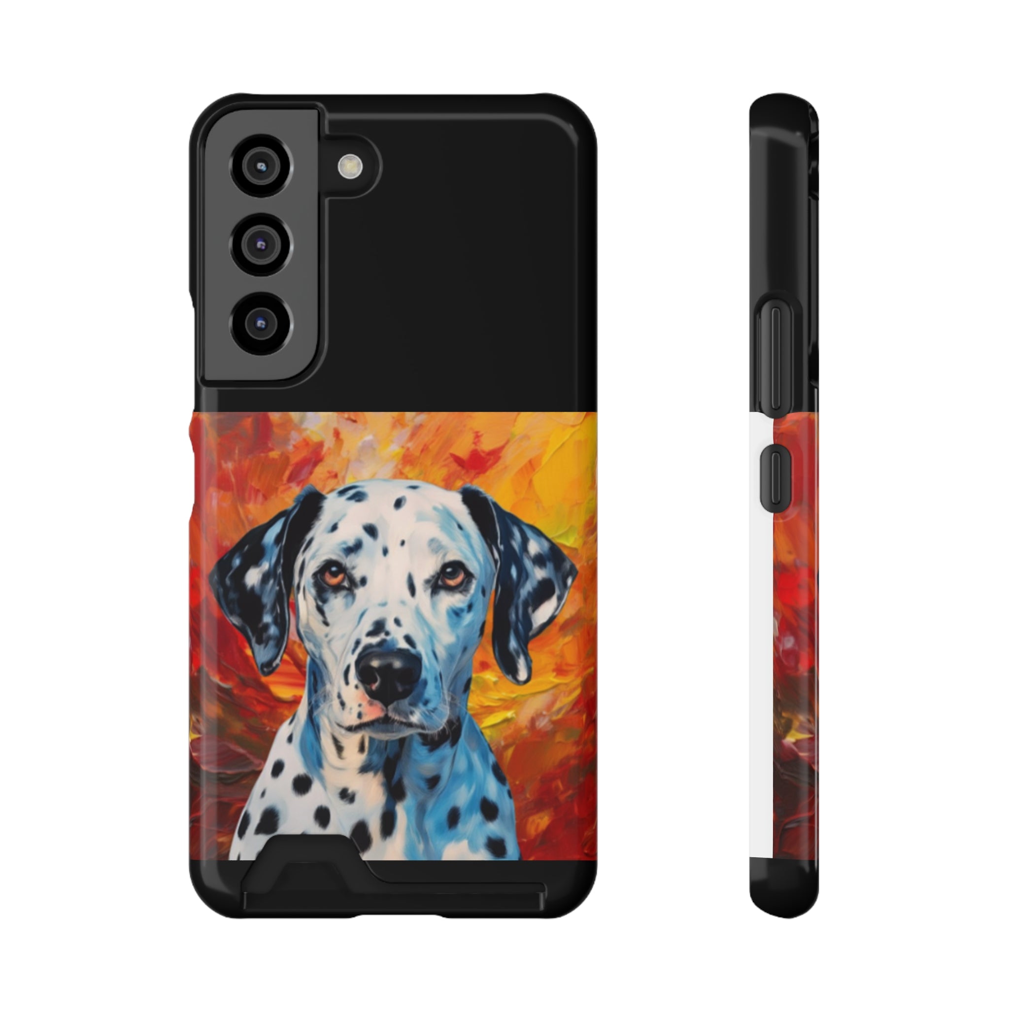 Dalmation Phone Case with Card Holder