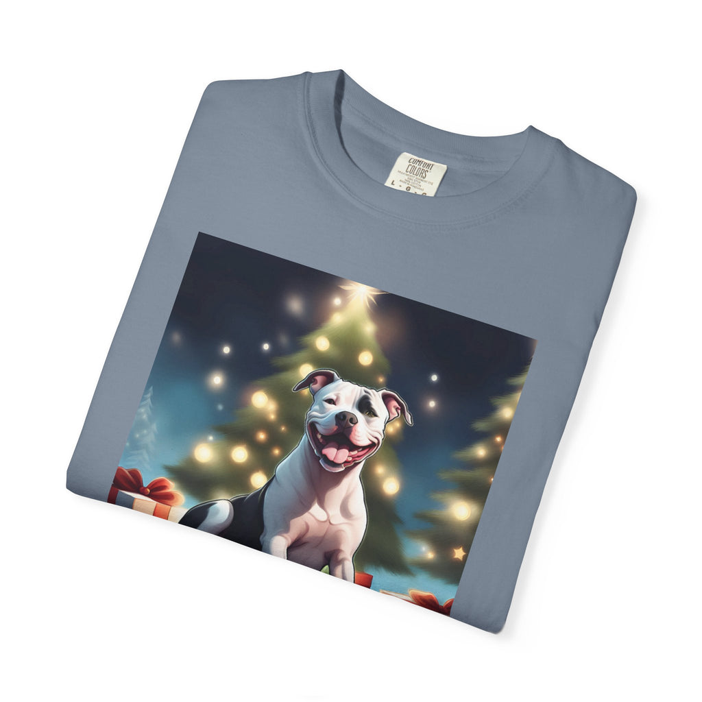 Pit Bull Holiday Unisex Garment-Dyed T-shirt