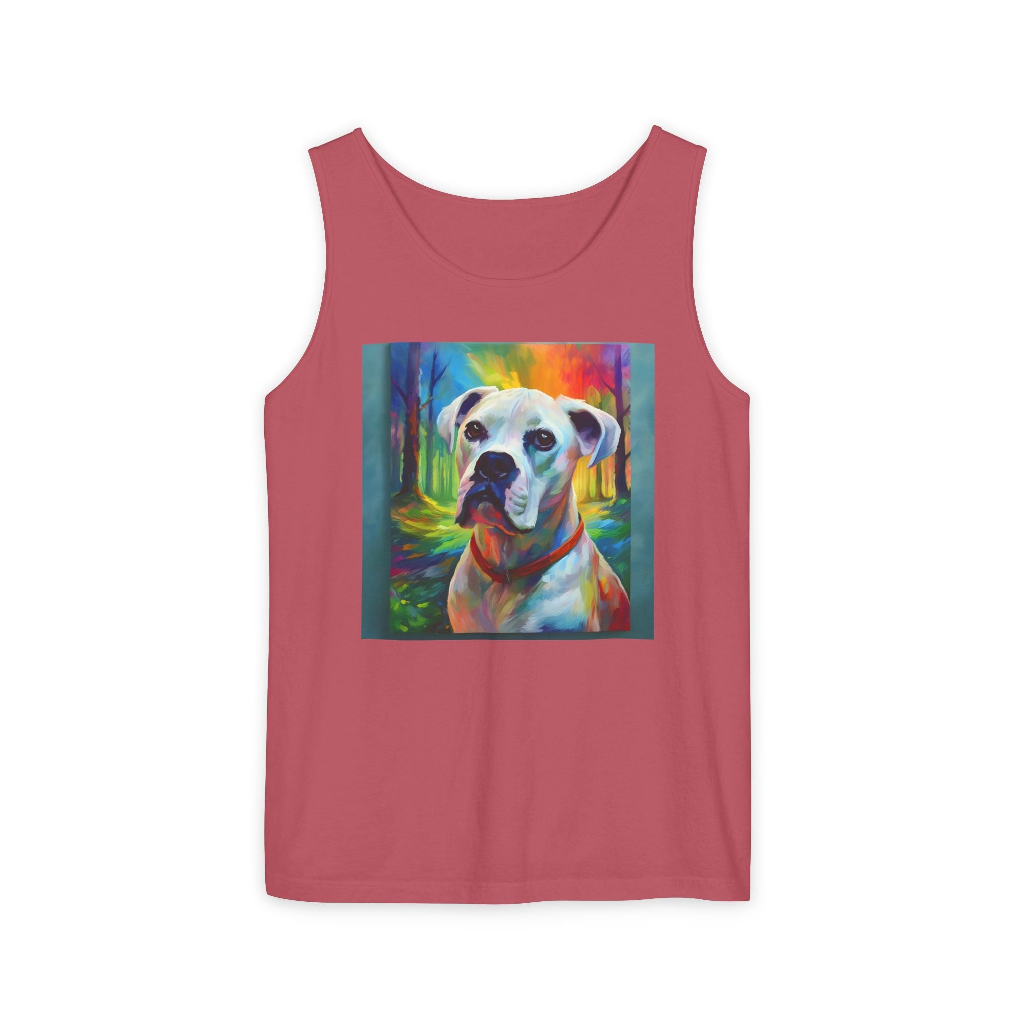 Boxer Rainbow Sky Unisex Tank Top