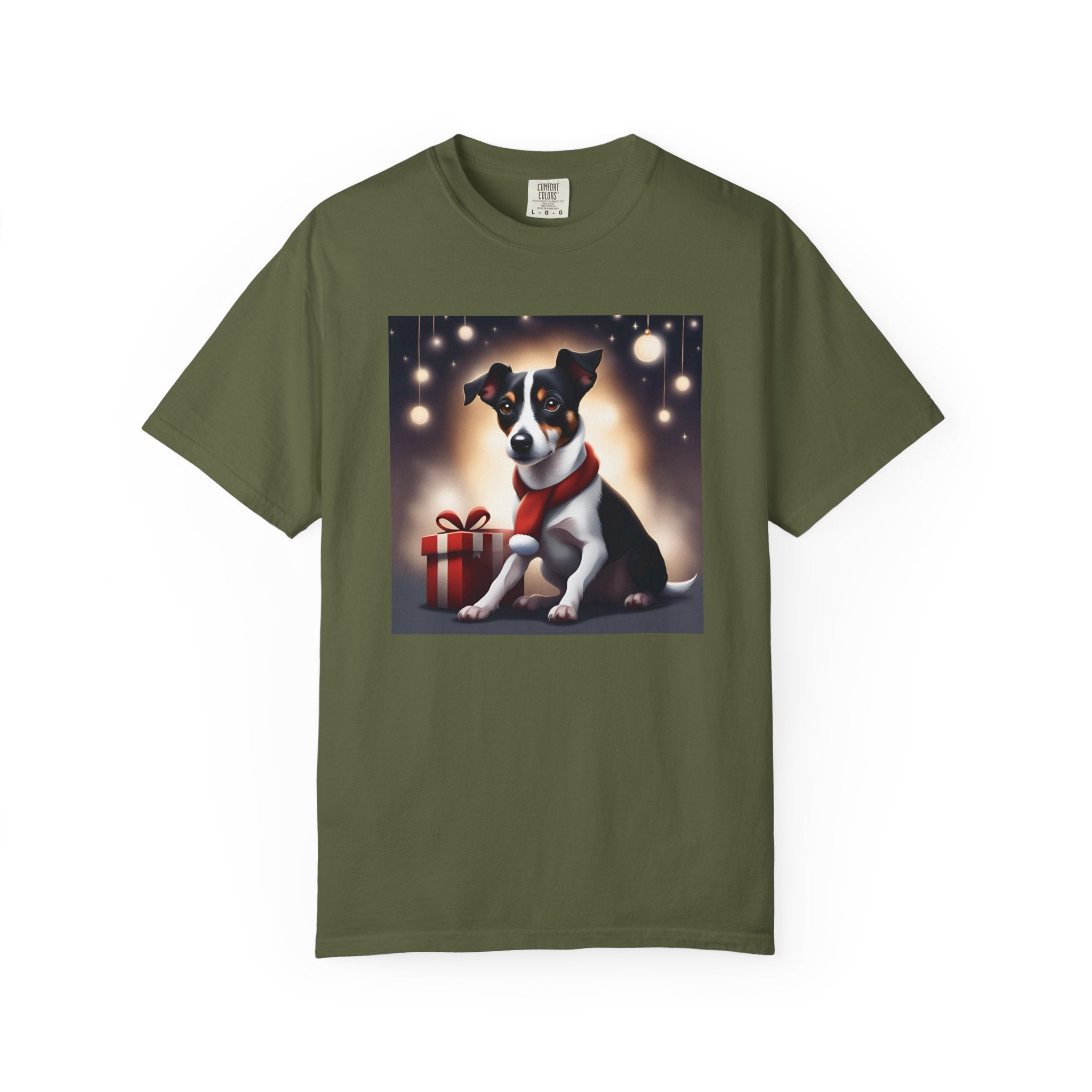 Jack Russel Holiday Unisex Garment-Dyed T-shirt