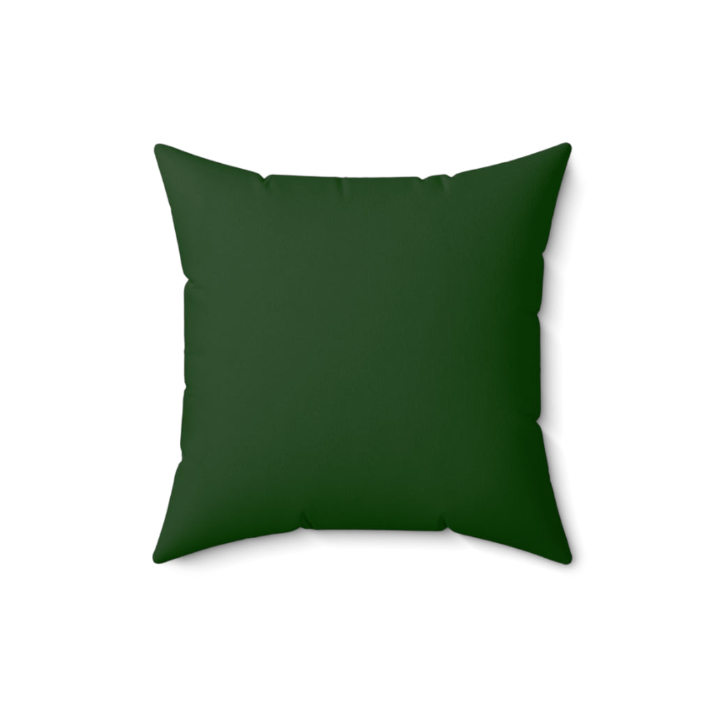Yorkie Holiday Polyester Square Pillow
