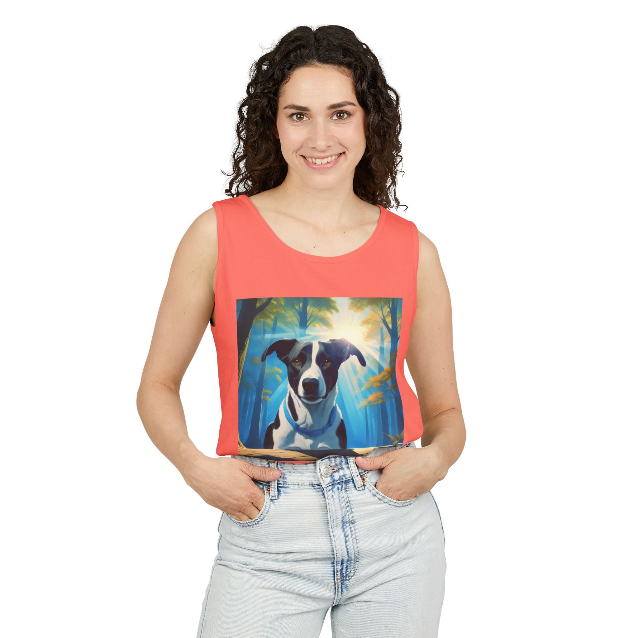 Coonhound Forest Unisex Tank Top