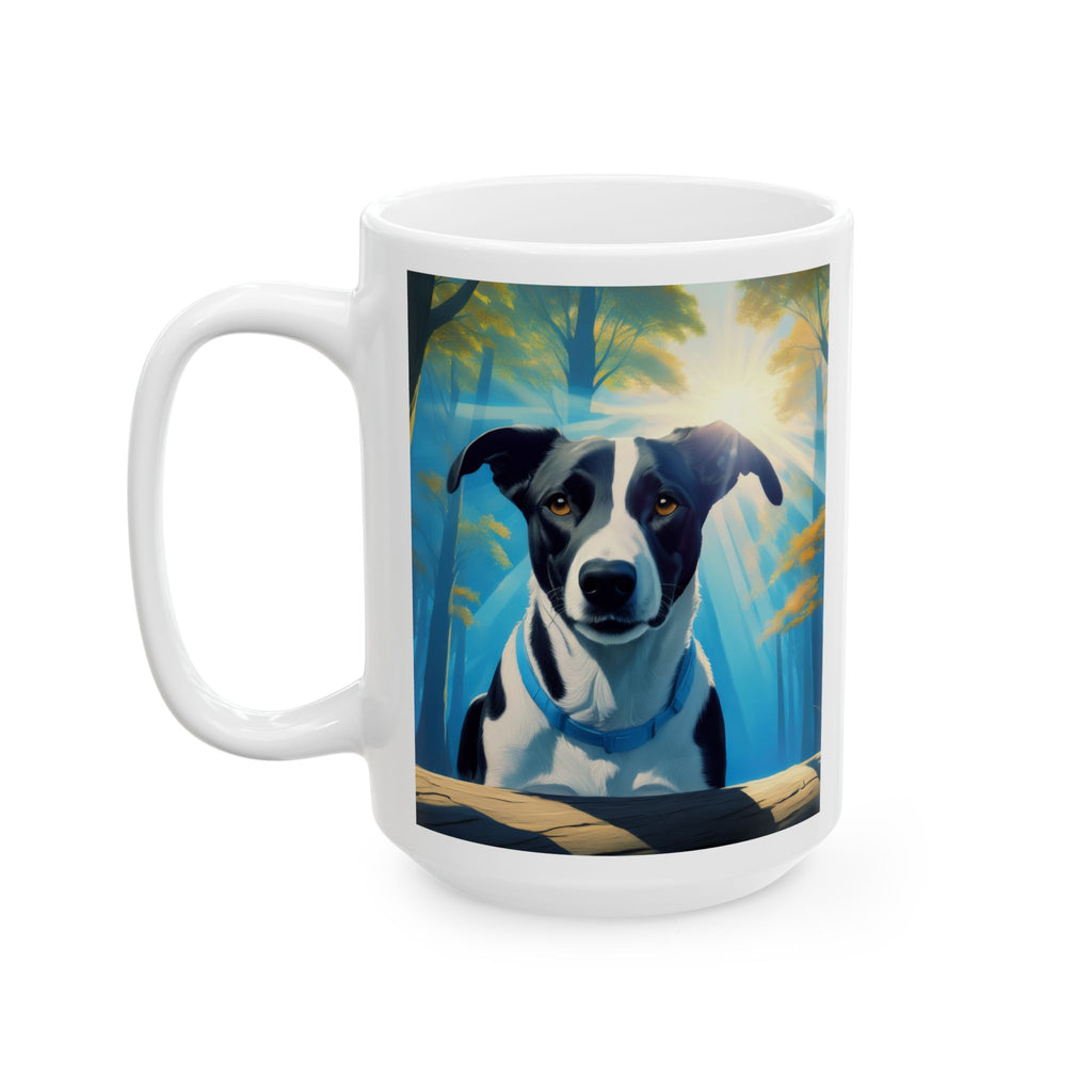 Coonhound forest Ceramic Mug, (11oz, 15oz)