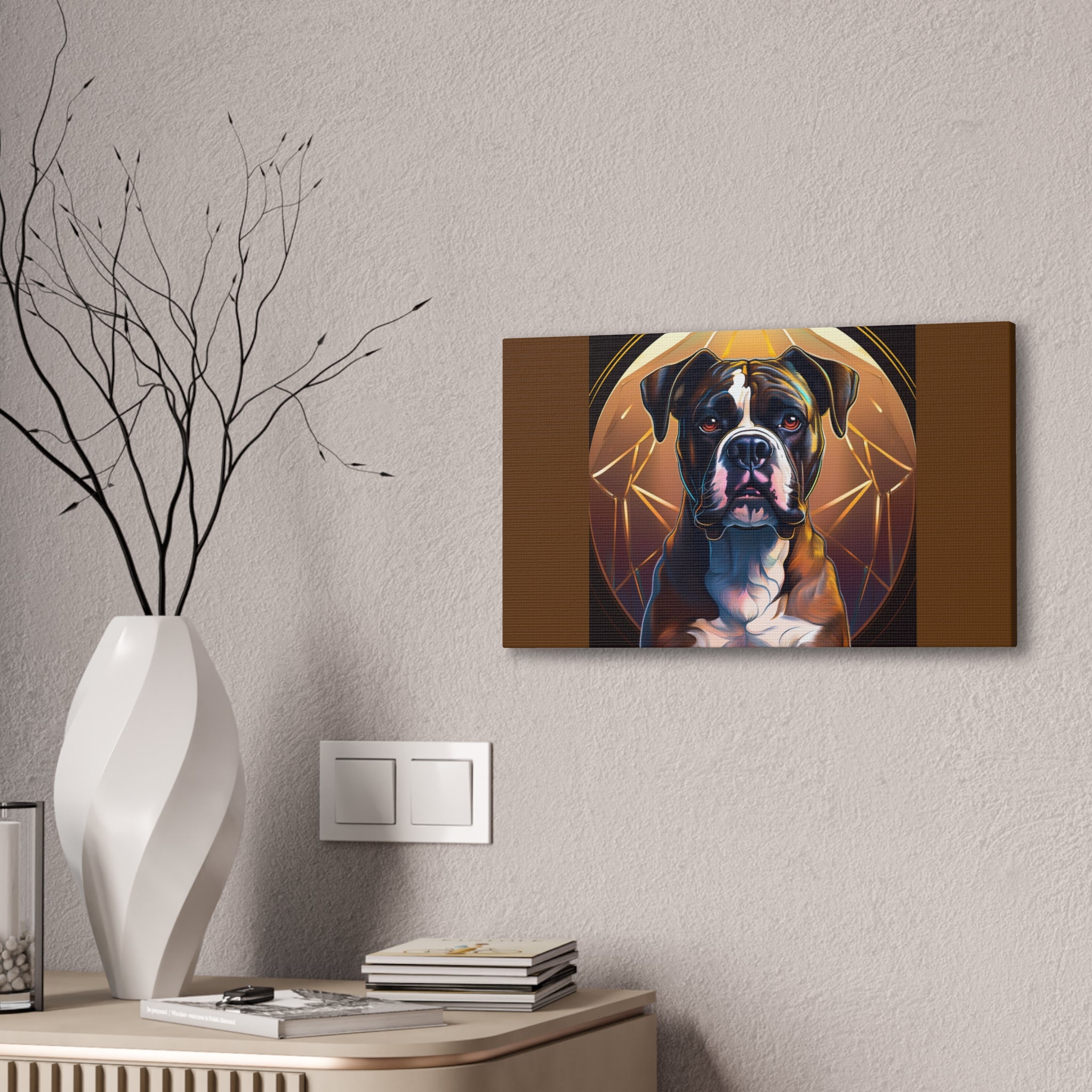 Brindle Gold Canvas Painting