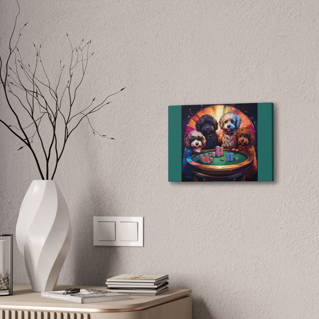 Doodle Poker Game Canvas Painting