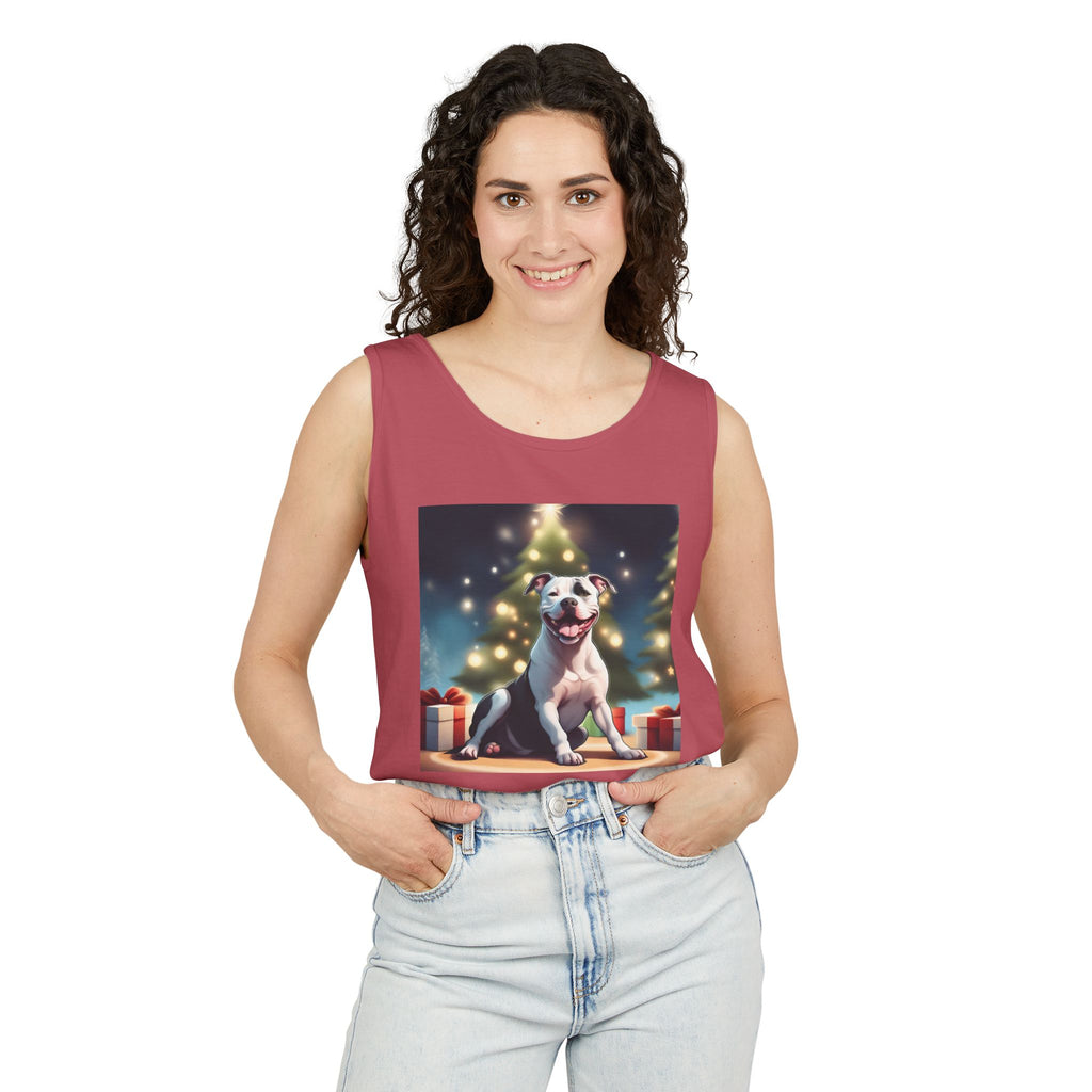 Pit Bull Holiday Unisex Tank Top