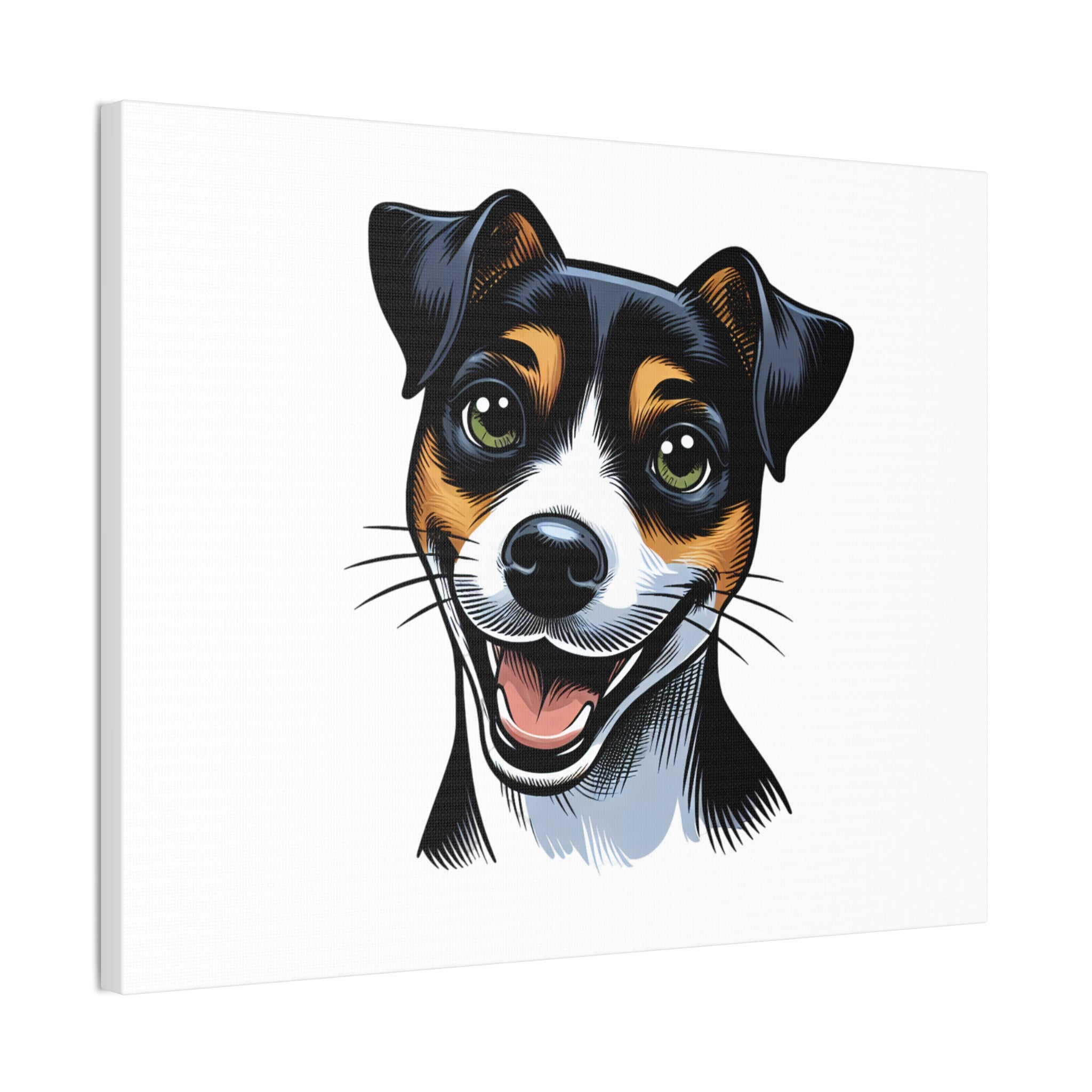 Jack Russel Canvas Stretched, 0.75"