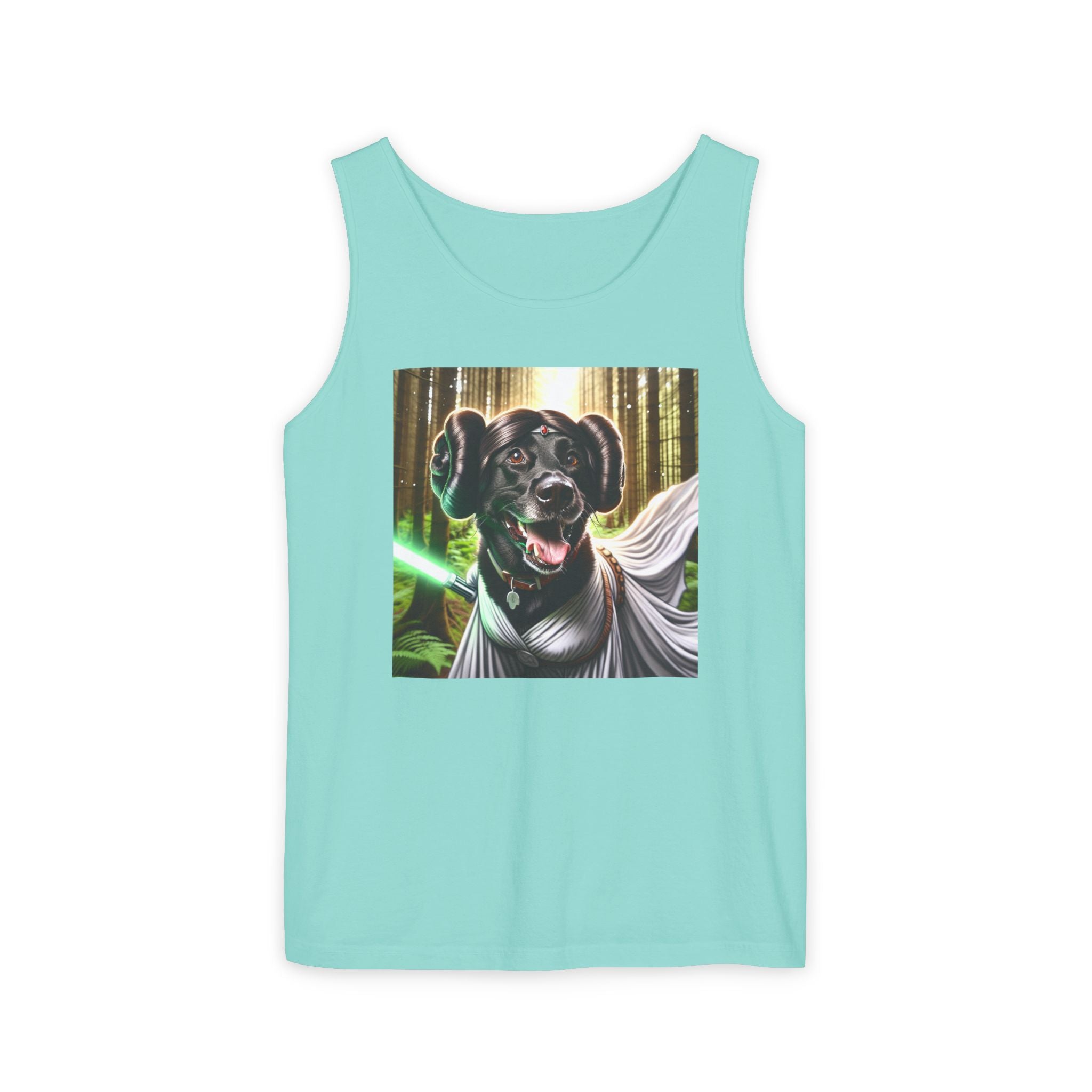 Black Lab Galaxy Princess Unisex Tank Top