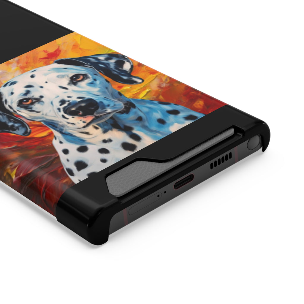 Dalmation Phone Case with Card Holder