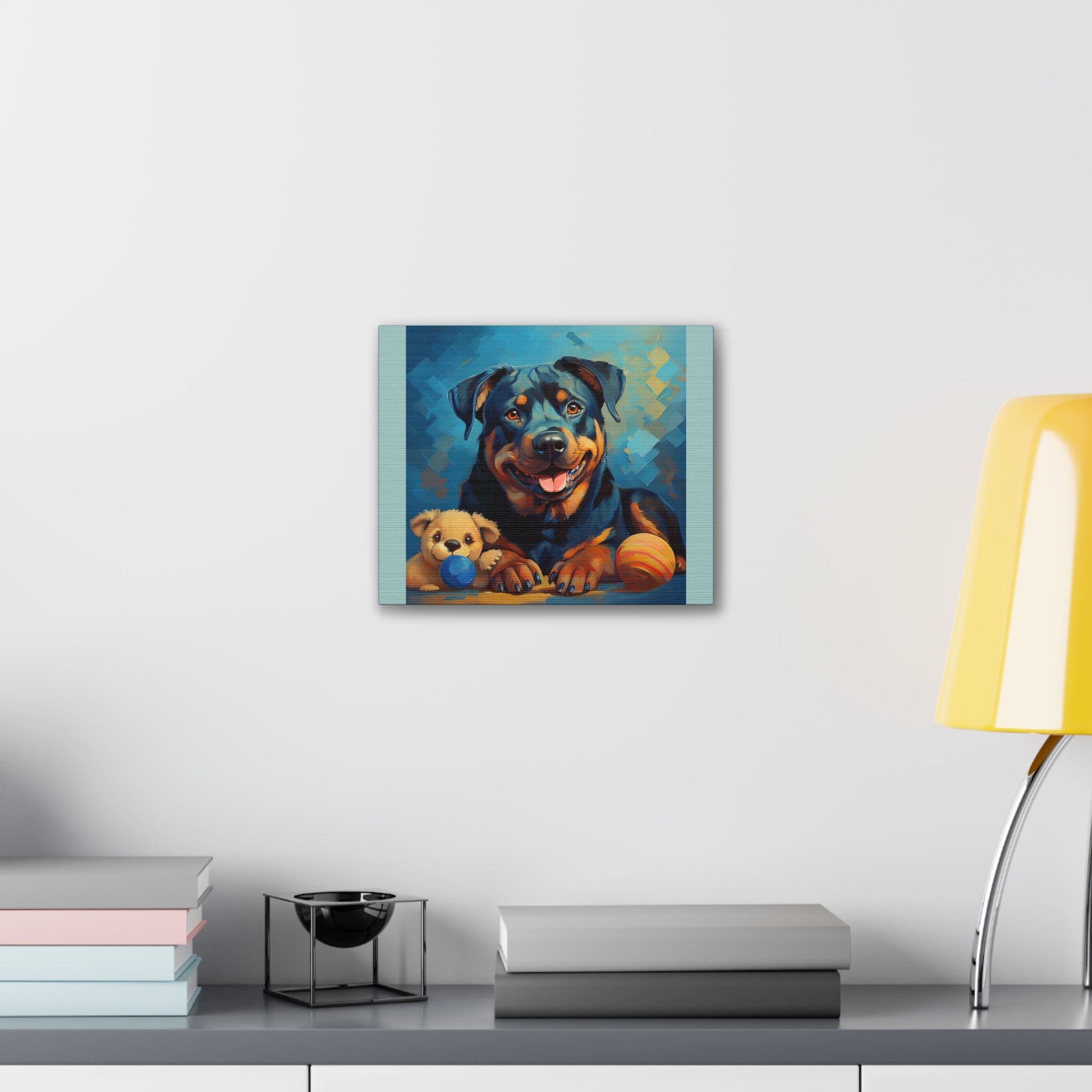 Rottweiler Canvas Painting
