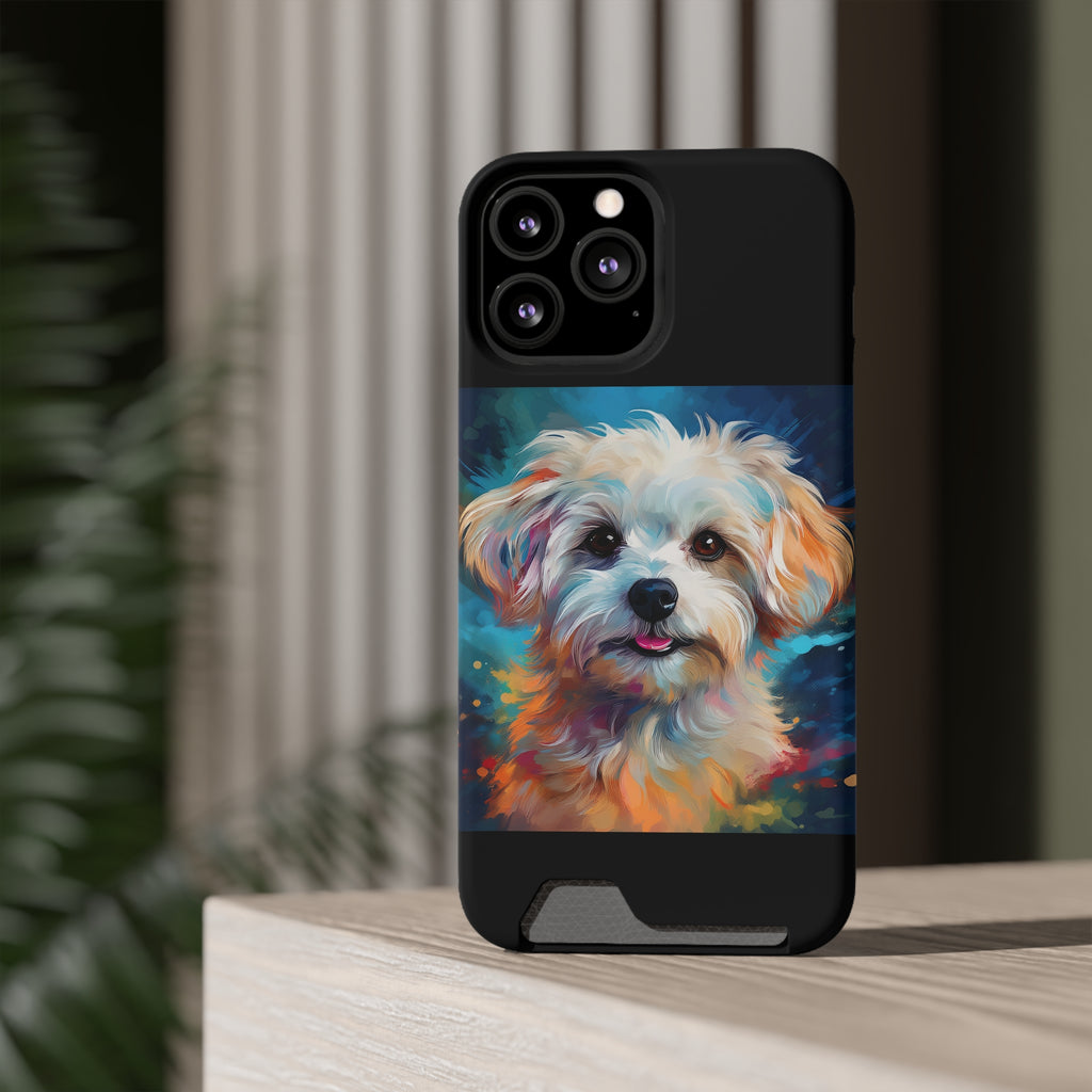 Maltese Phone Case with Card Holder