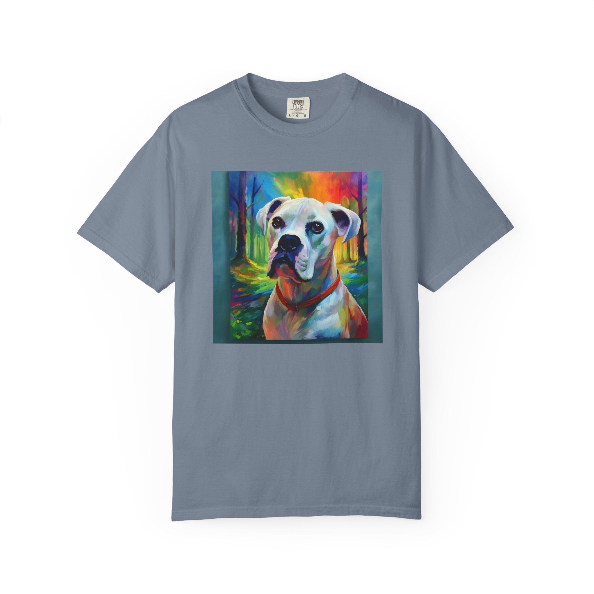 Boxer Rainbow Sky Unisex Garment-Dyed T-shirt