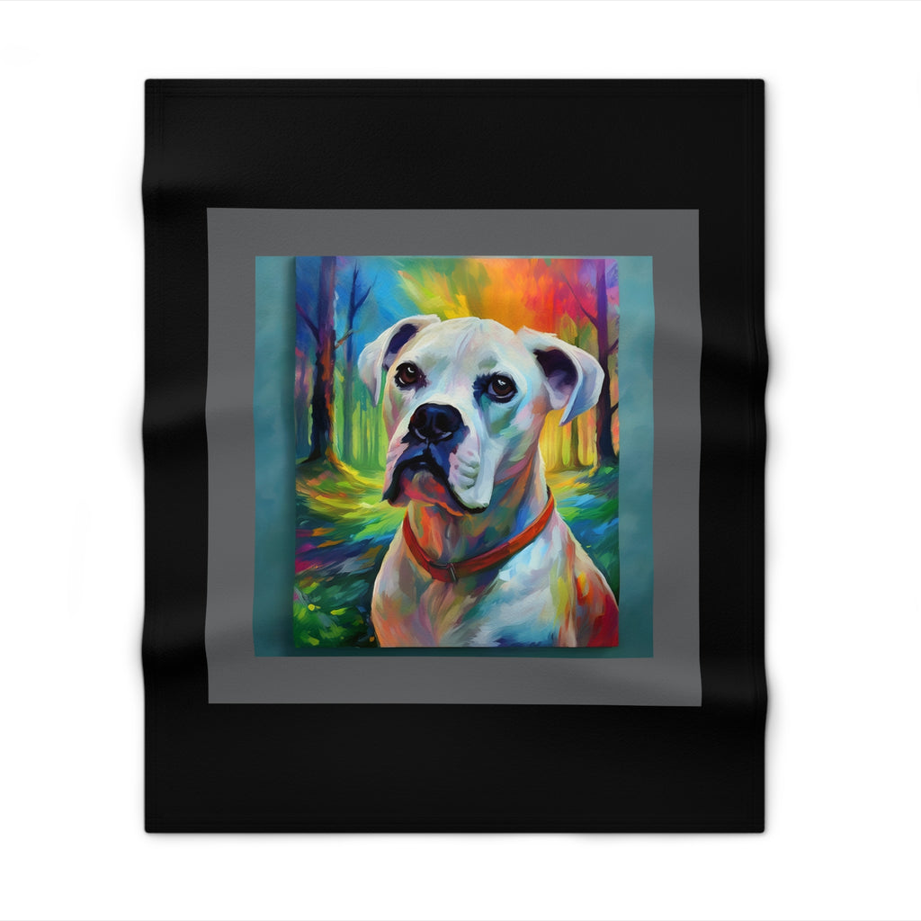 Boxer Rainbow Sky Throw Blanket