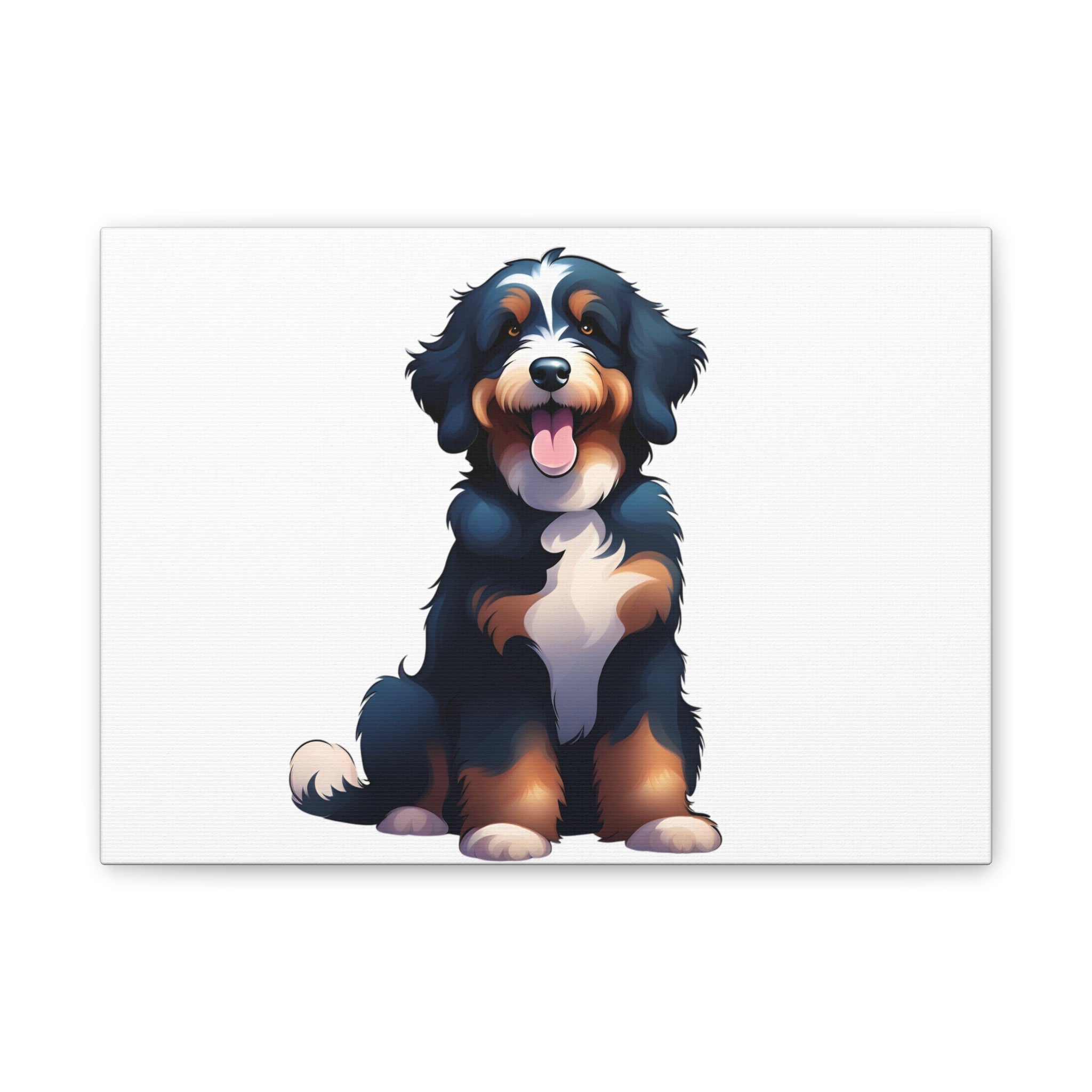Bernedoodle Canvas Stretched, 0.75"