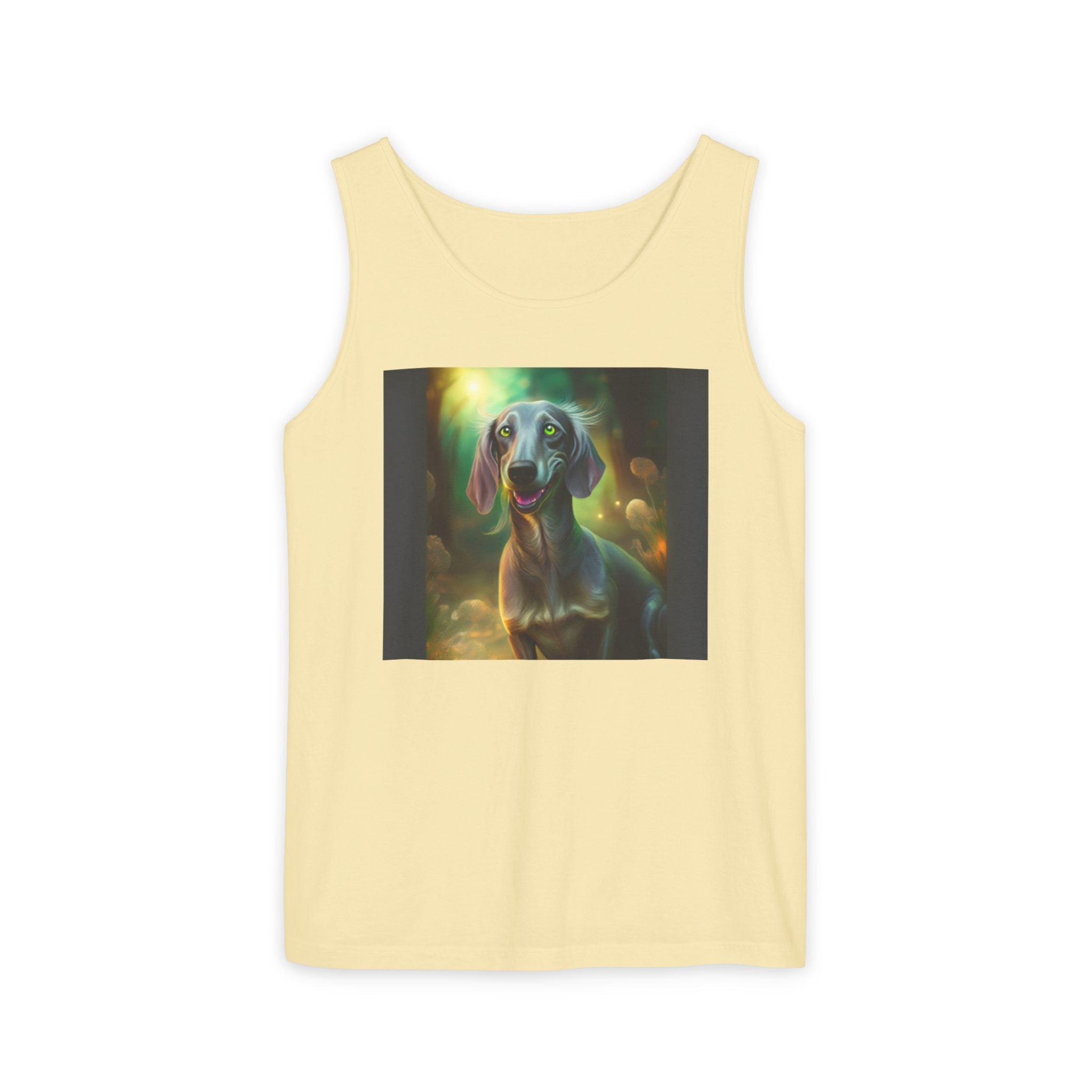 Silver Grey Dachshund Unisex Tank Top