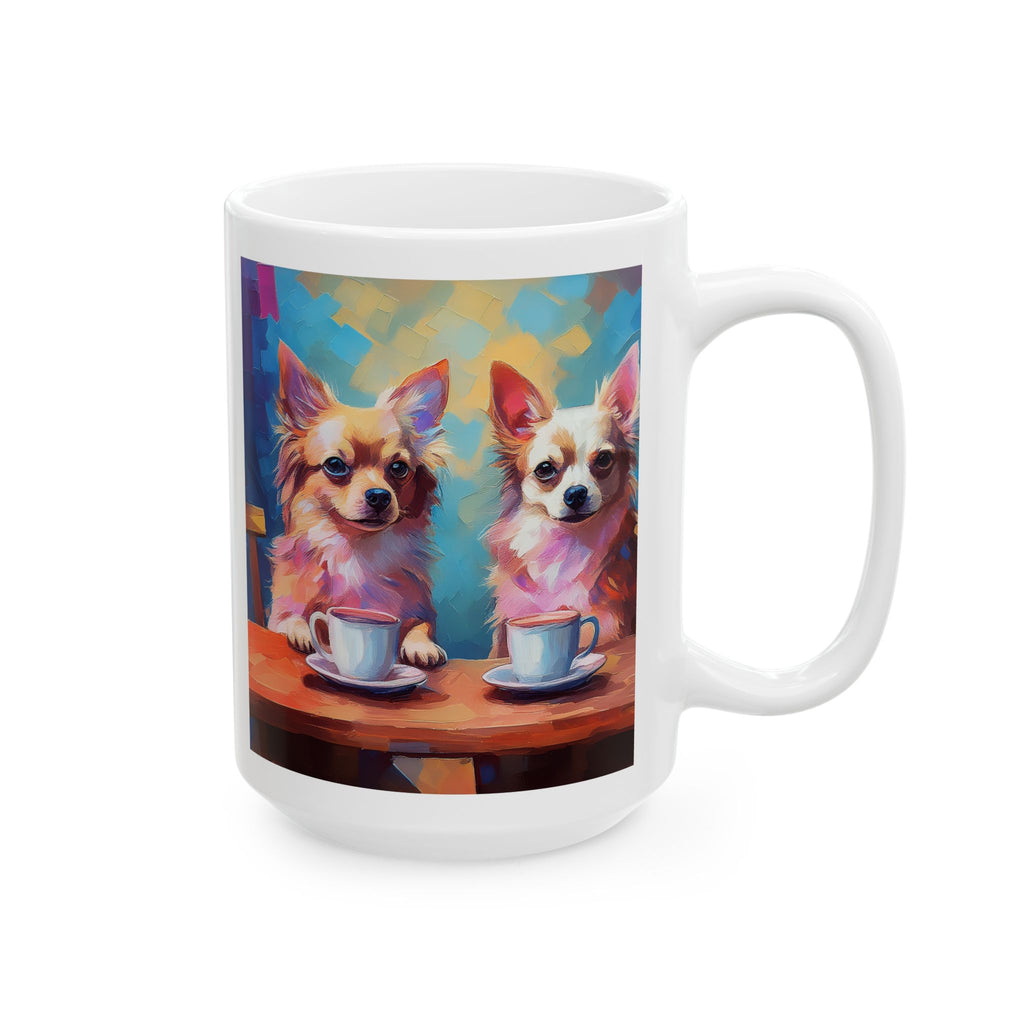 Cafe con Chihuahua Ceramic Mug, (11oz, 15oz)