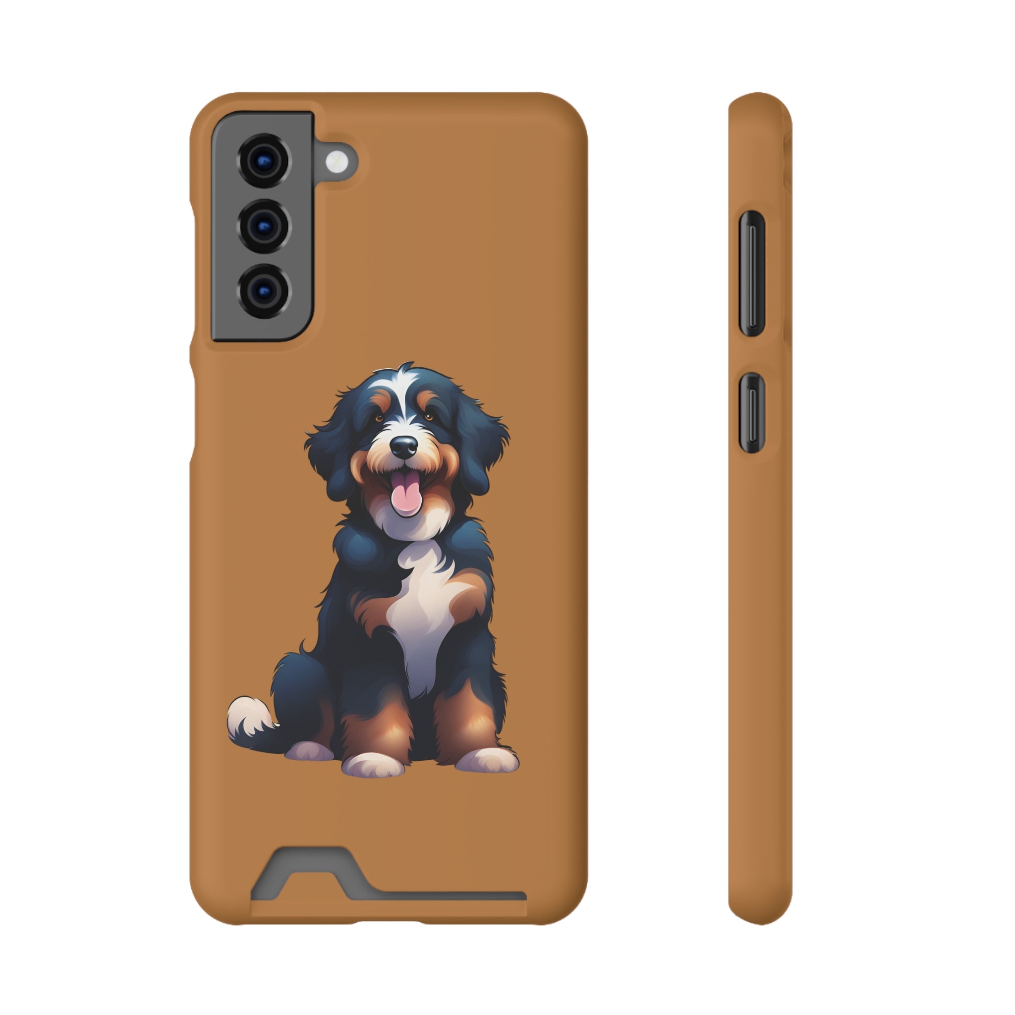Bernie doodle Phone Case with Card Holder