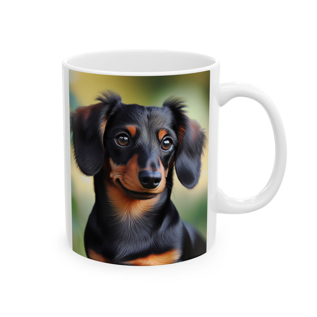 Black/Brown Dachshund Mug, (11oz, 15oz)