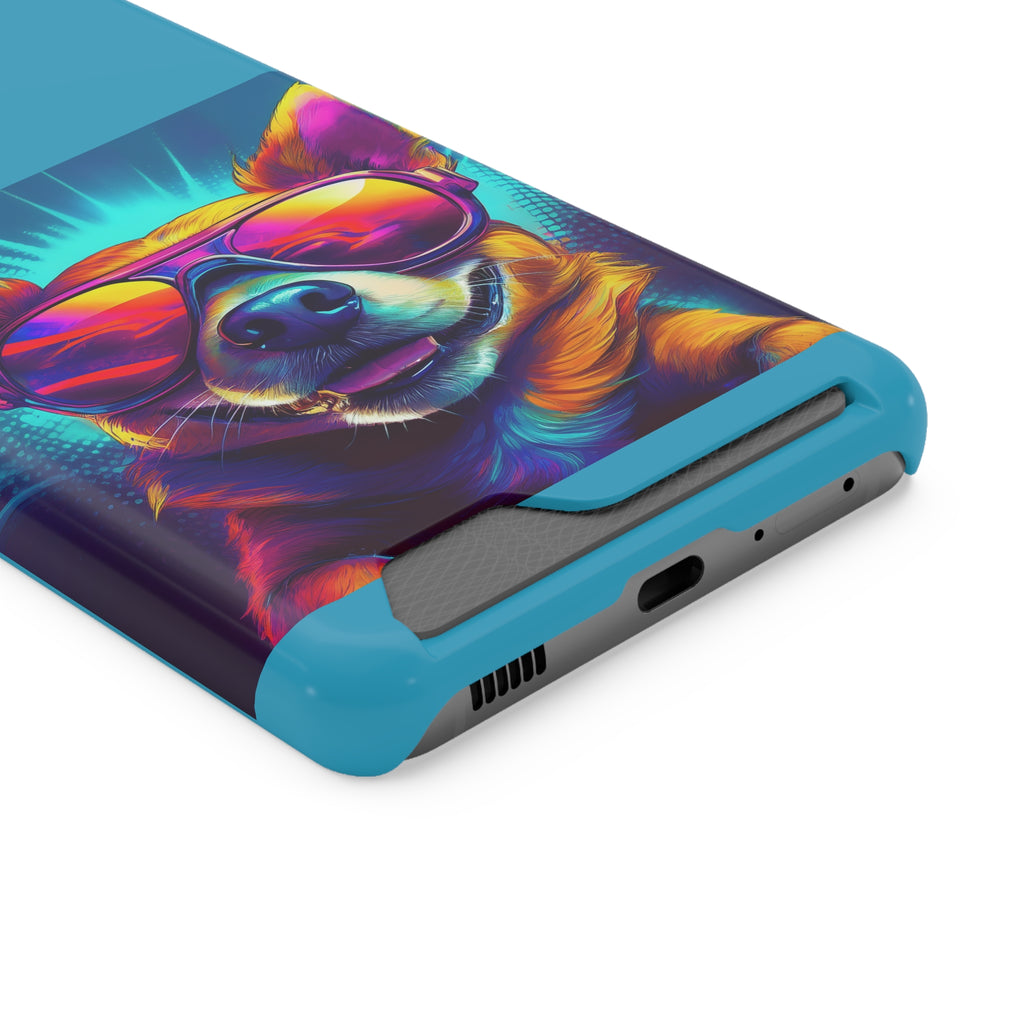 Chihuahua Cool Sunglasses Phone Case with Card Holder