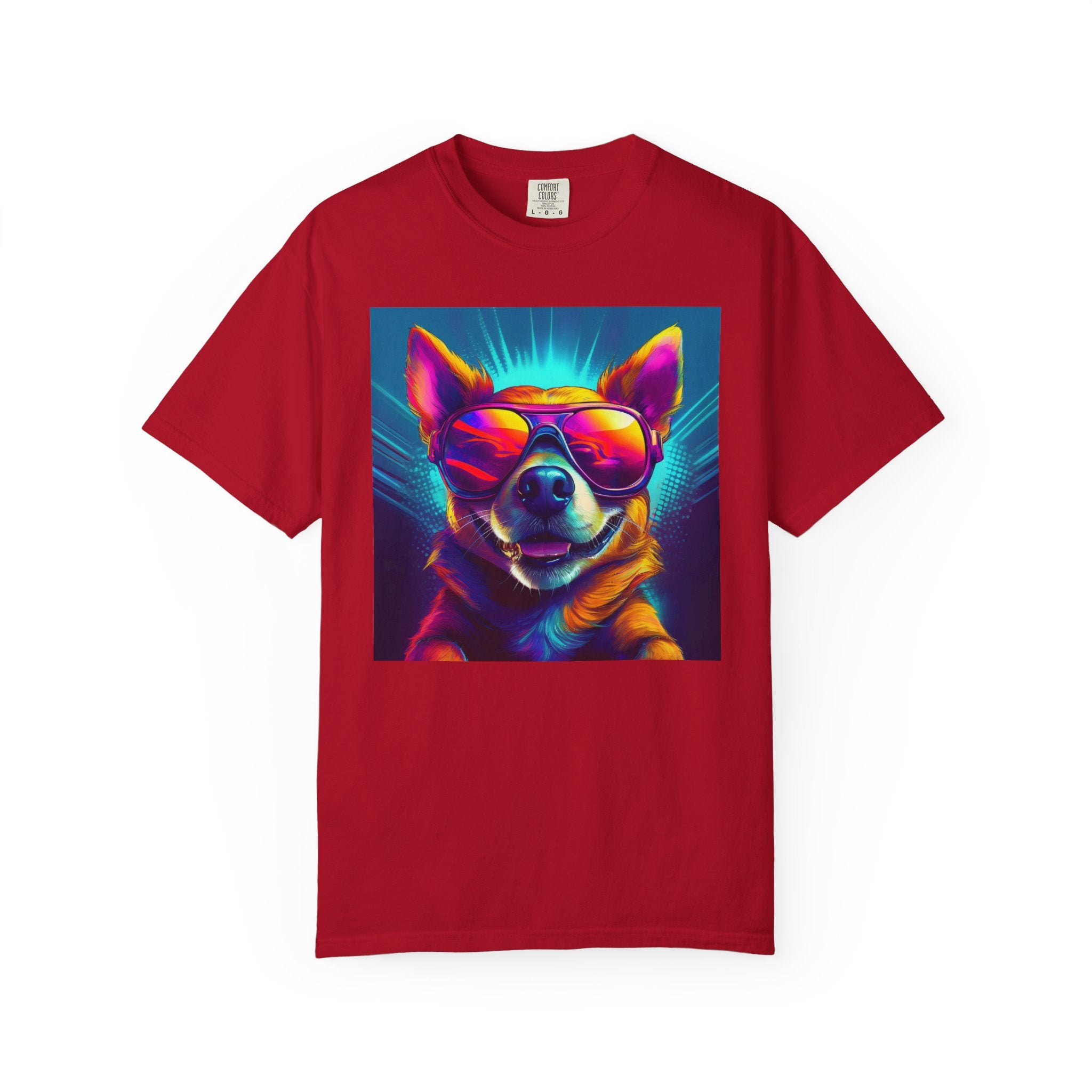 Chihuahua Cool Sunglasses Unisex Garment-Dyed T-shirt