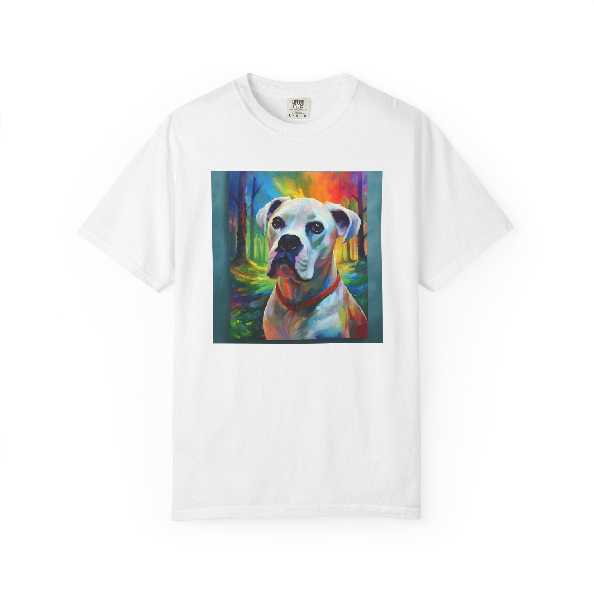 Boxer Rainbow Sky Unisex Garment-Dyed T-shirt