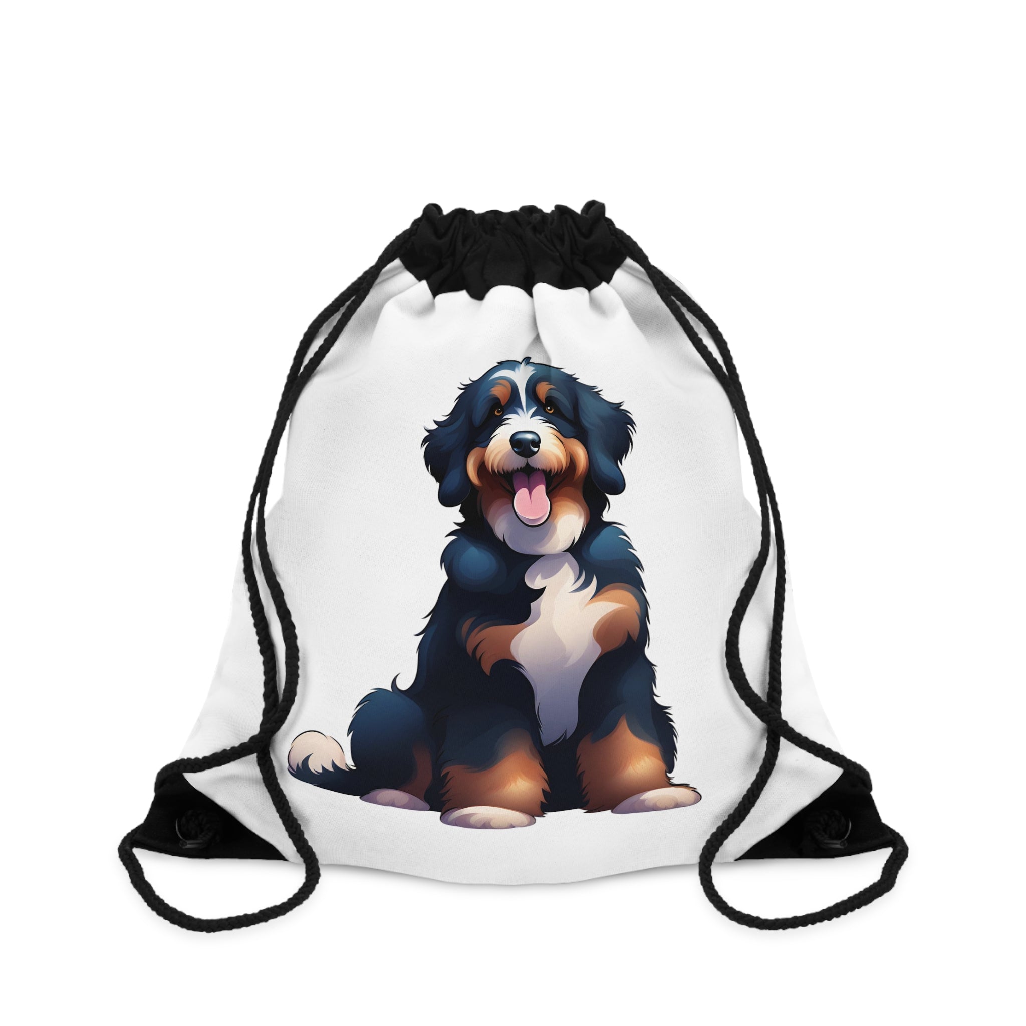 Berne-doodle Drawstring Bag