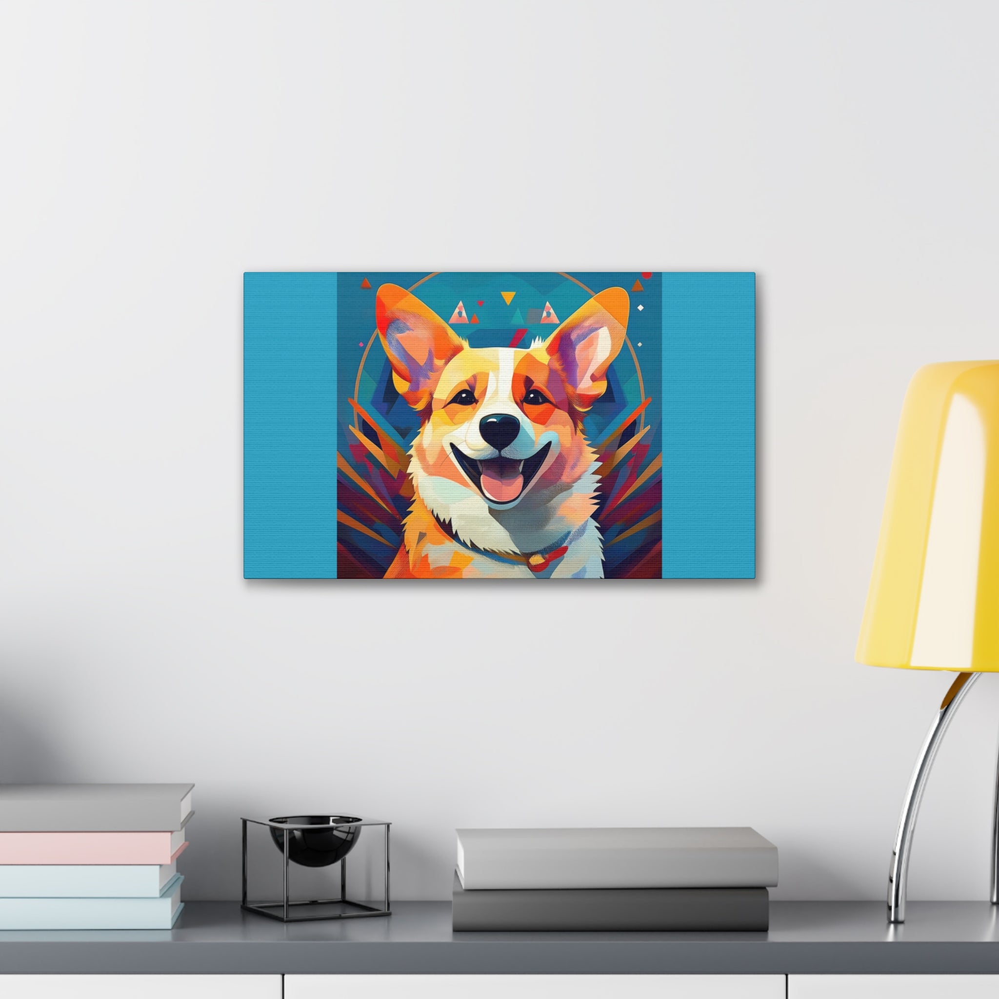 Corgi Canvas Painting
