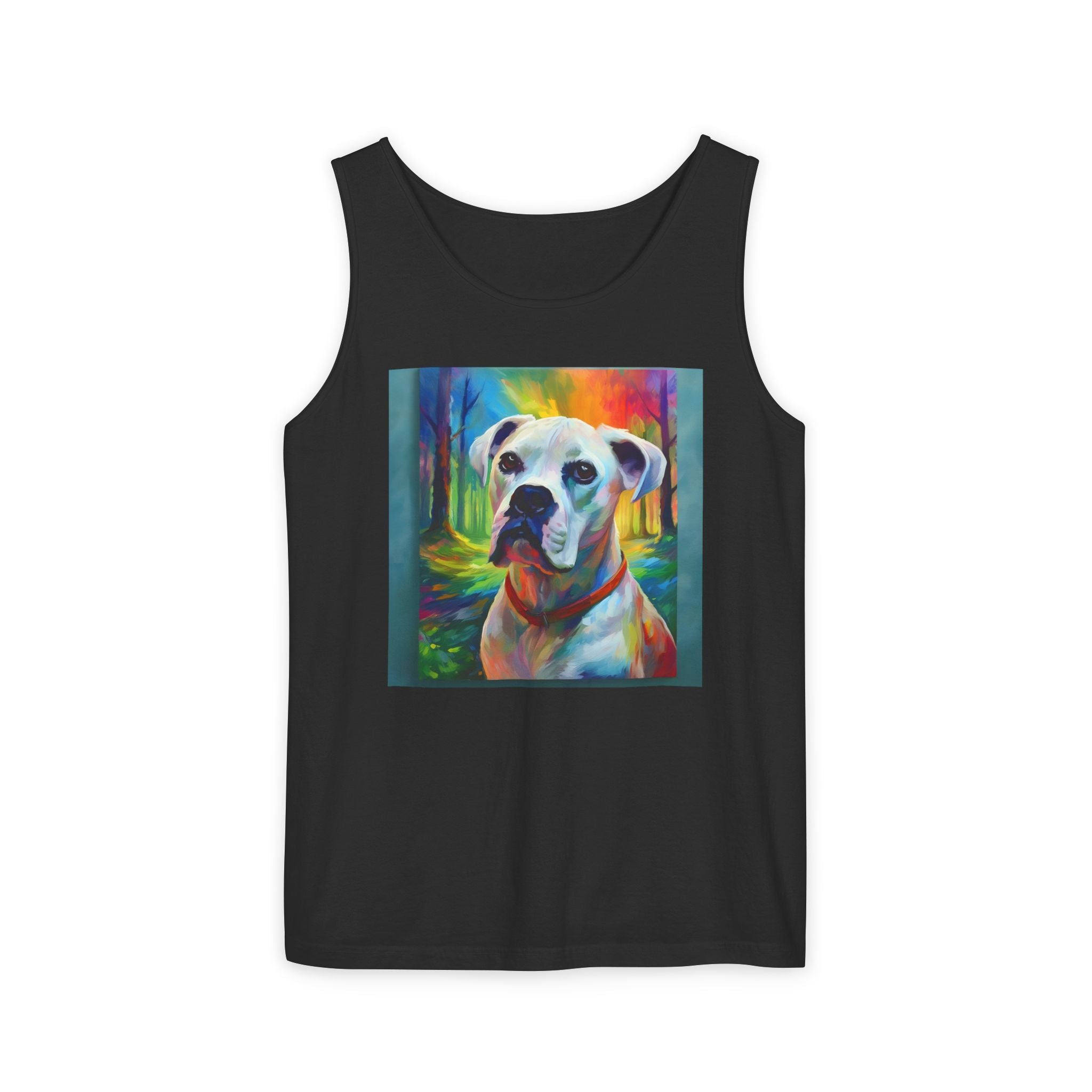 Boxer Rainbow Sky Unisex Tank Top