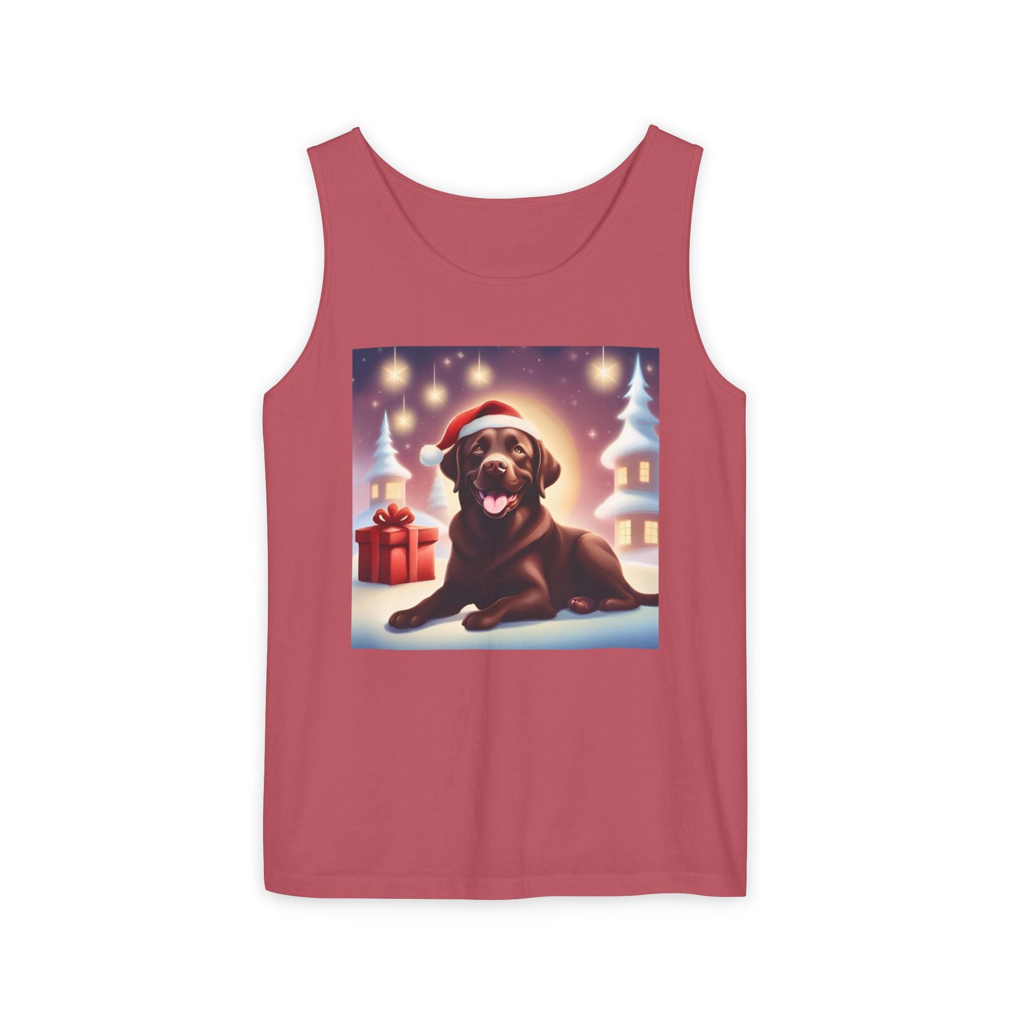 Chocolate Lab Holiday Unisex Tank Top