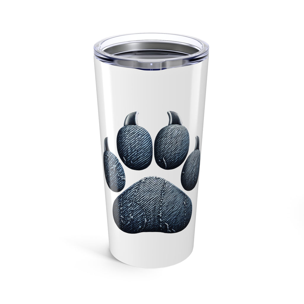 Demin Dog Paw Tumbler 20oz