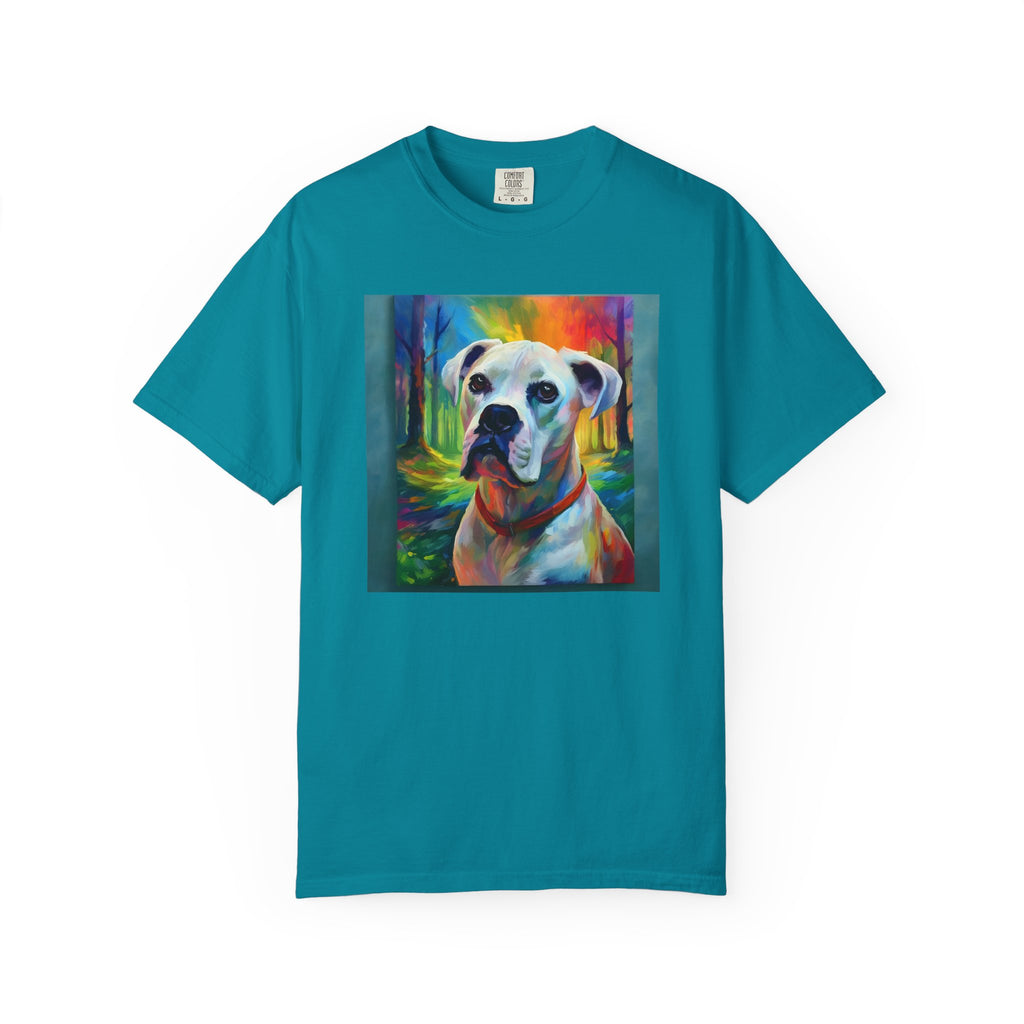Boxer Rainbow Sky Unisex Garment-Dyed T-shirt