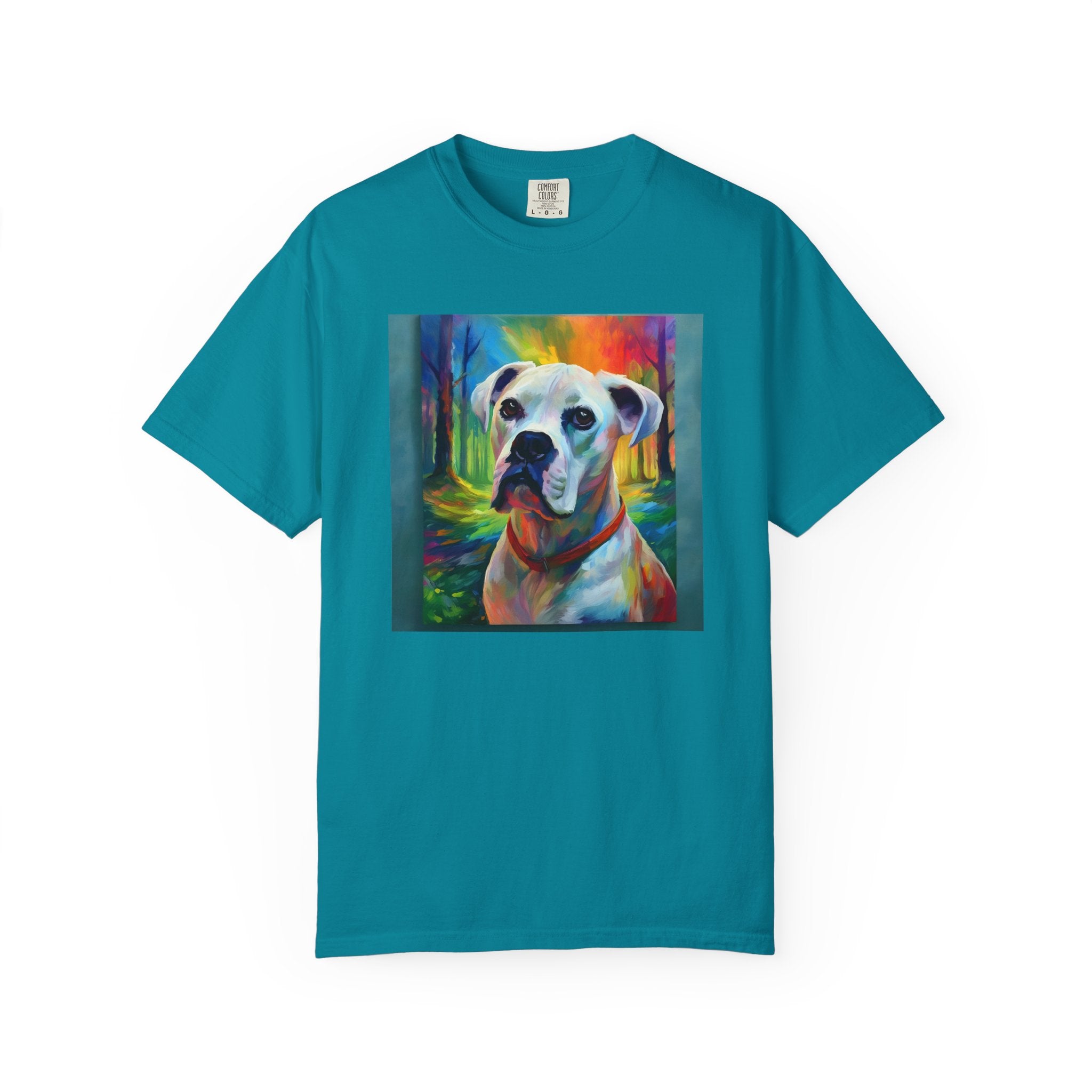 Boxer Rainbow Sky Unisex Garment-Dyed T-shirt