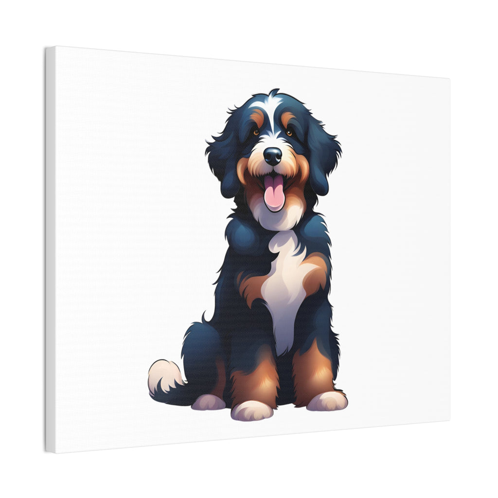 Bernedoodle Canvas Stretched, 0.75"