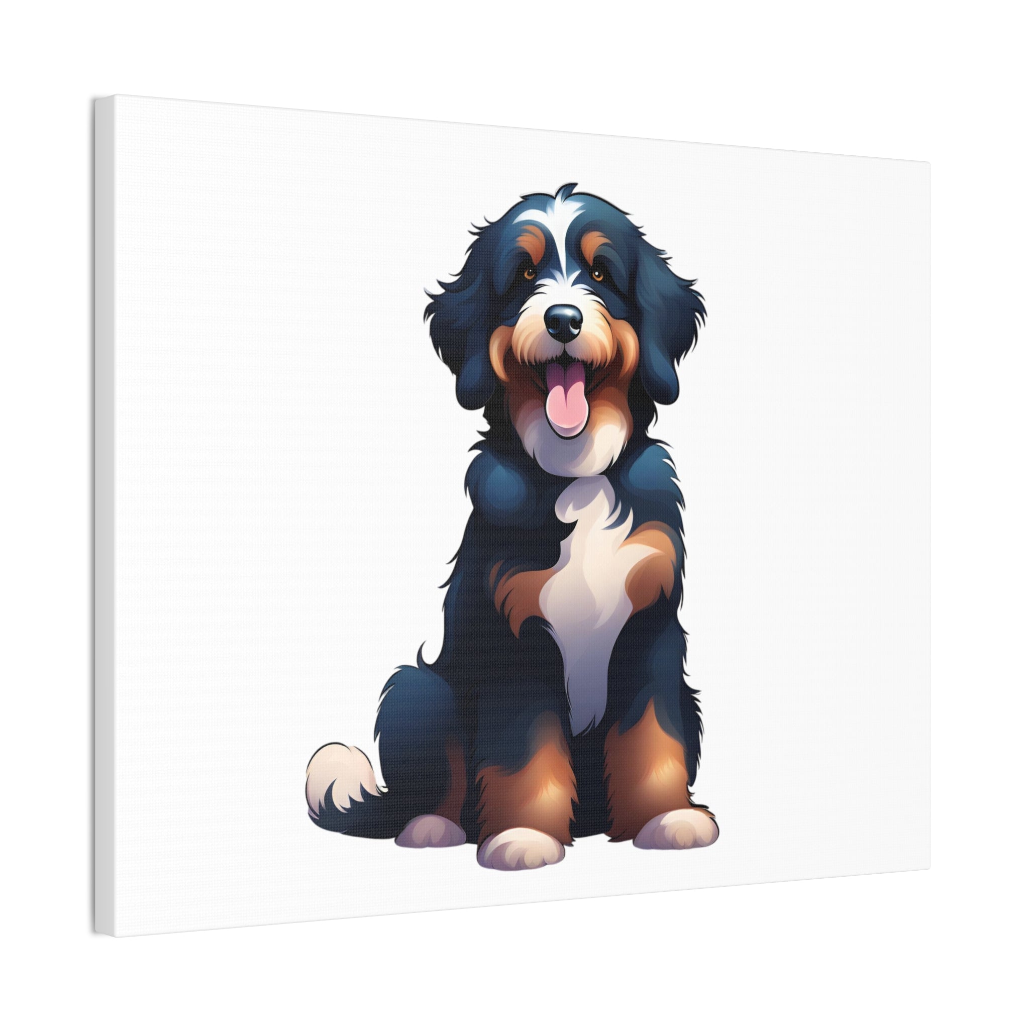 Bernedoodle Canvas Stretched, 0.75"