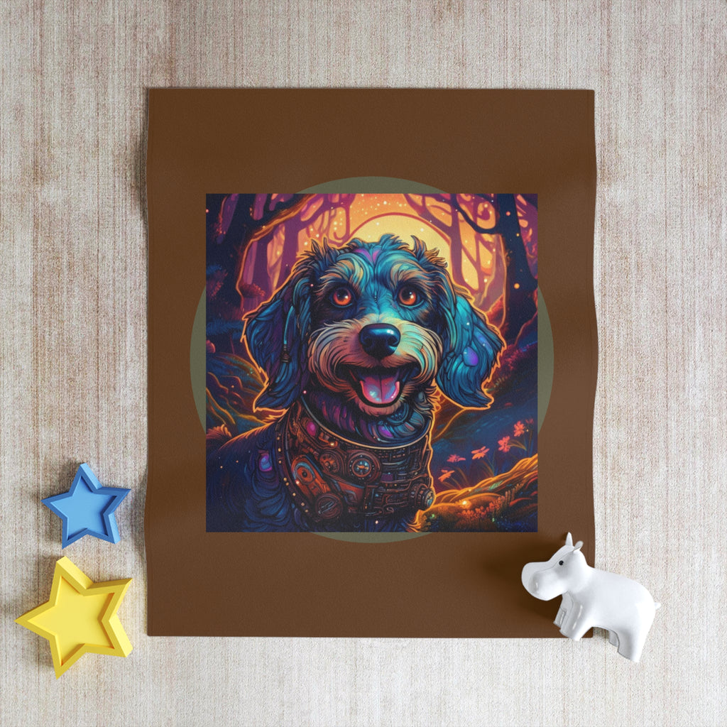 Steampunk Dachshund Throw Blanket